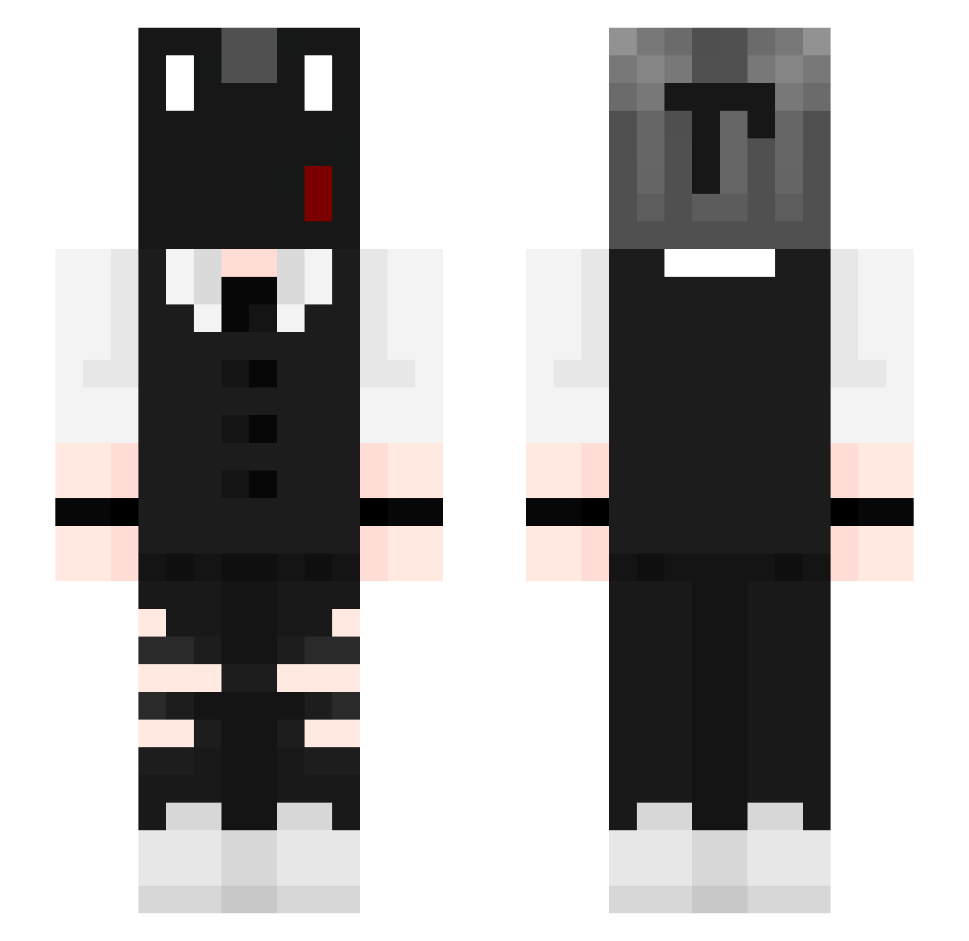 Qingfeng_wow Minecraft skin, front and back view