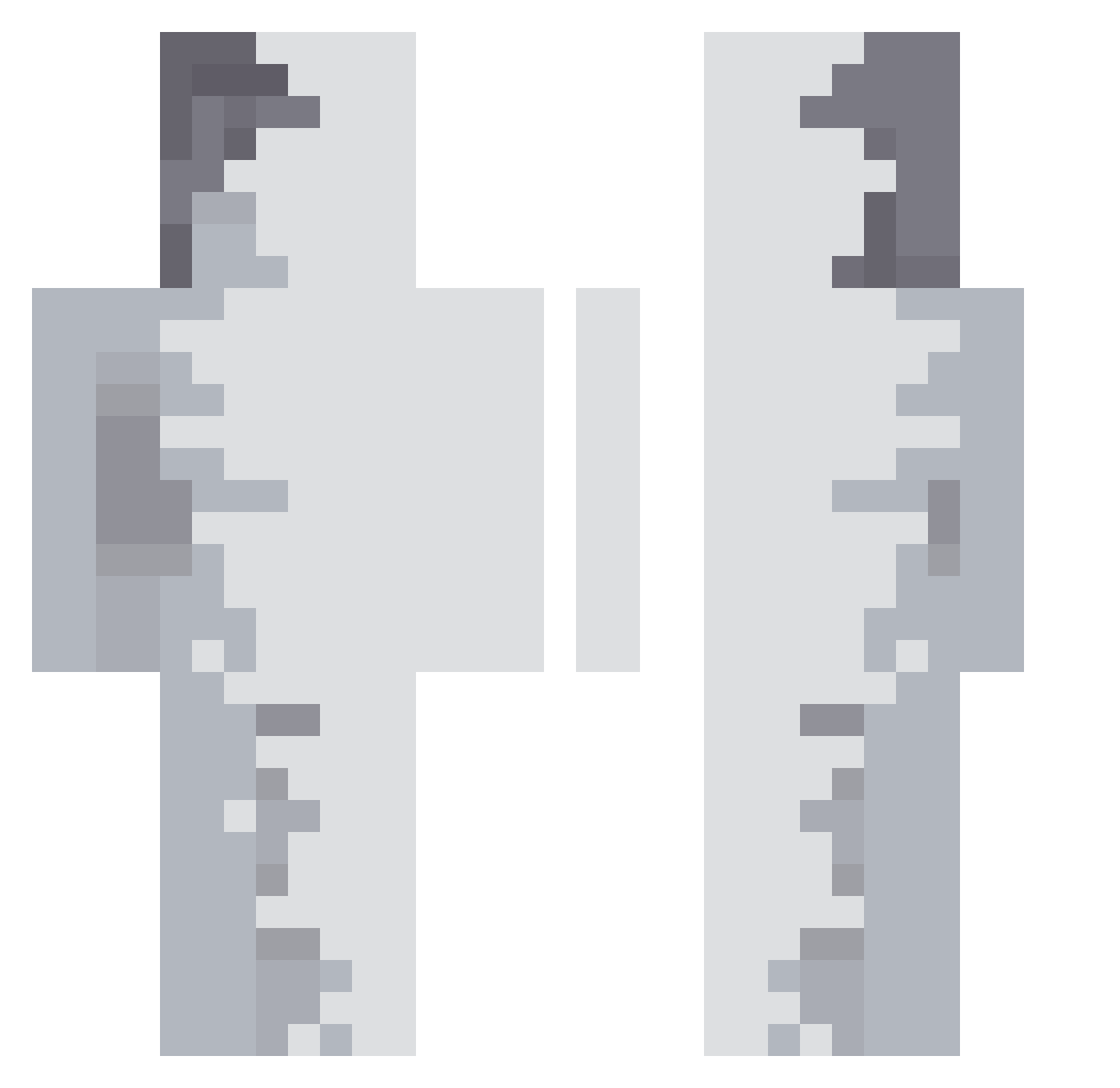 1MLB0 Minecraft skin, front and back view