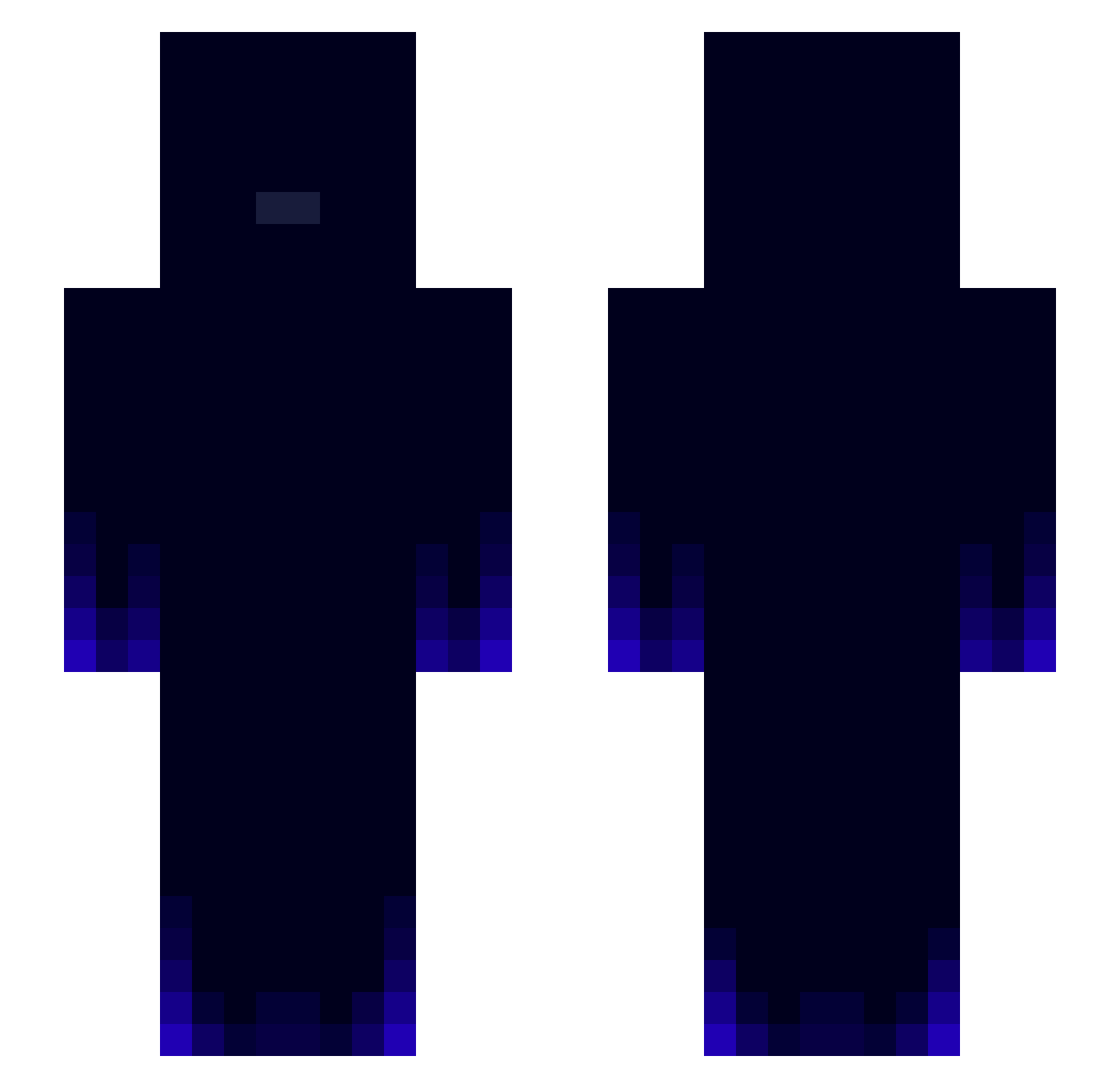 skyx23 Minecraft skin, front and back view