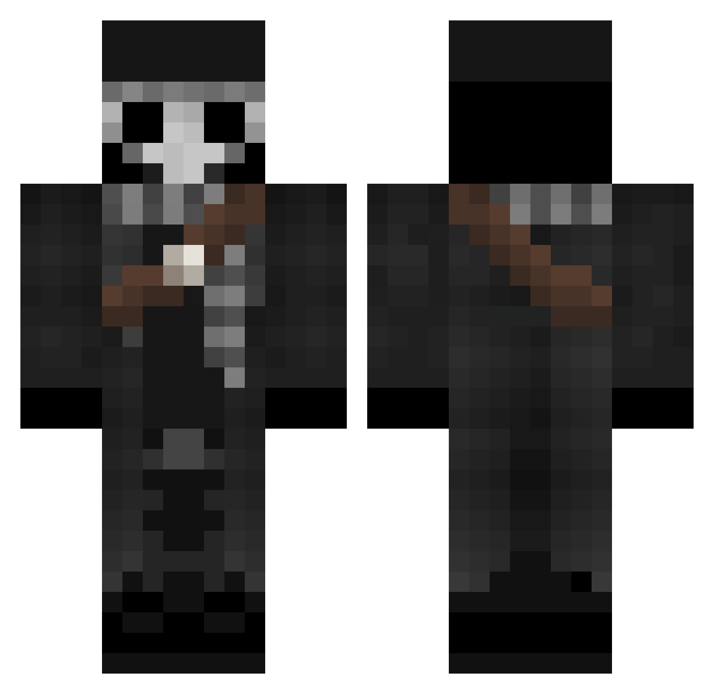 midman2005 Minecraft skin, front and back view
