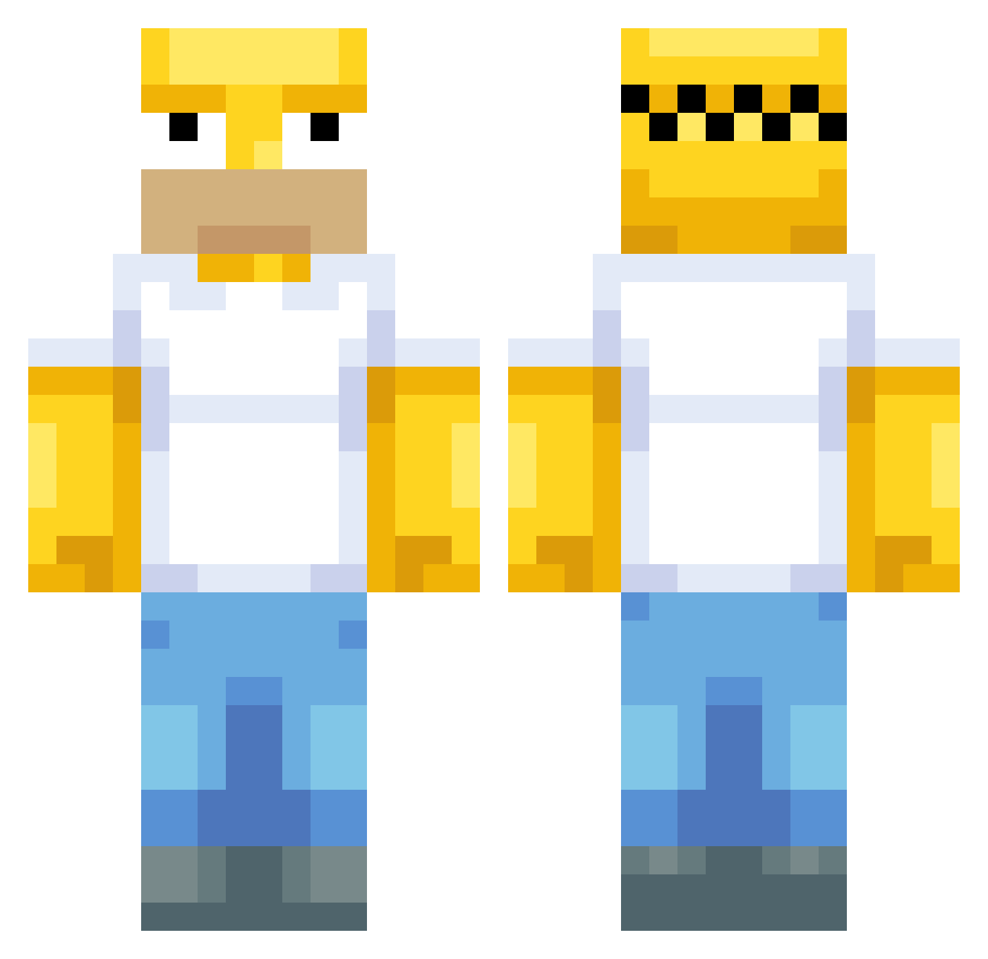 misooooouu Minecraft skin, front and back view