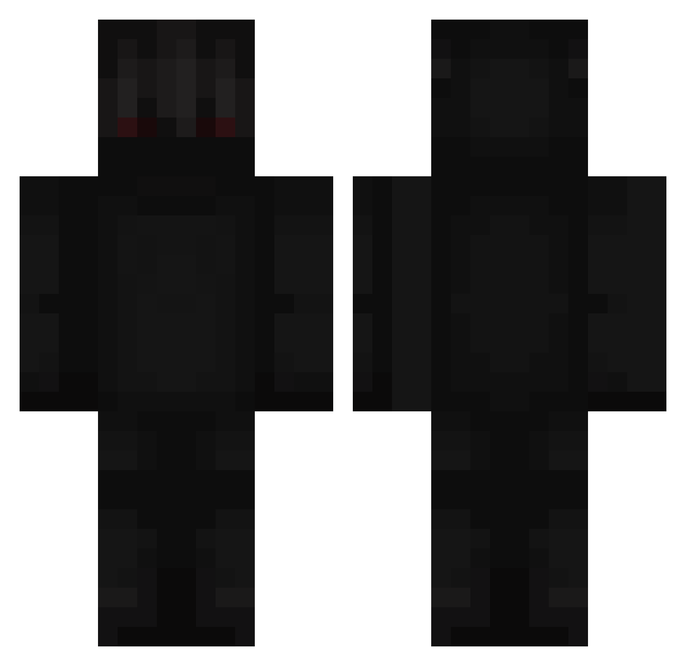 xFrosiNN Minecraft skin, front and back view