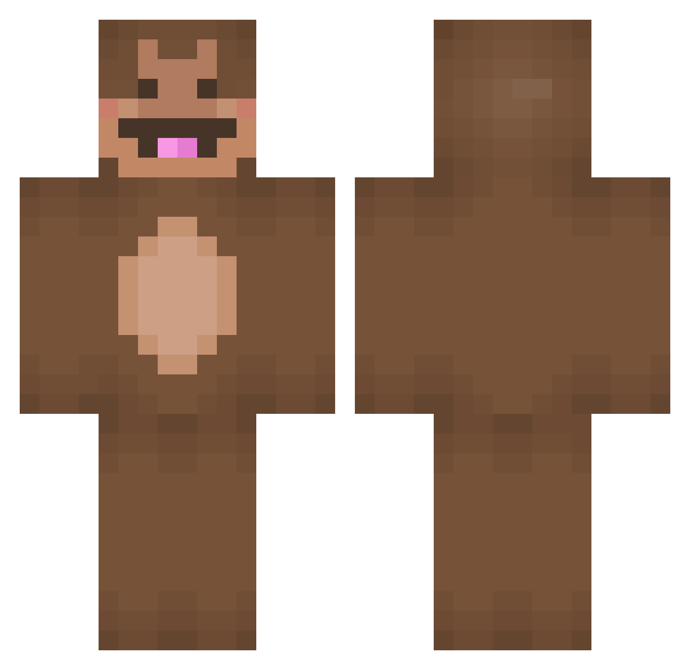 RicaldeAlejo Minecraft skin, front and back view