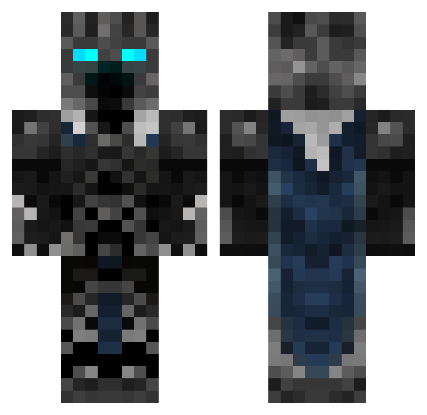 zednikx33 Minecraft skin, front and back view