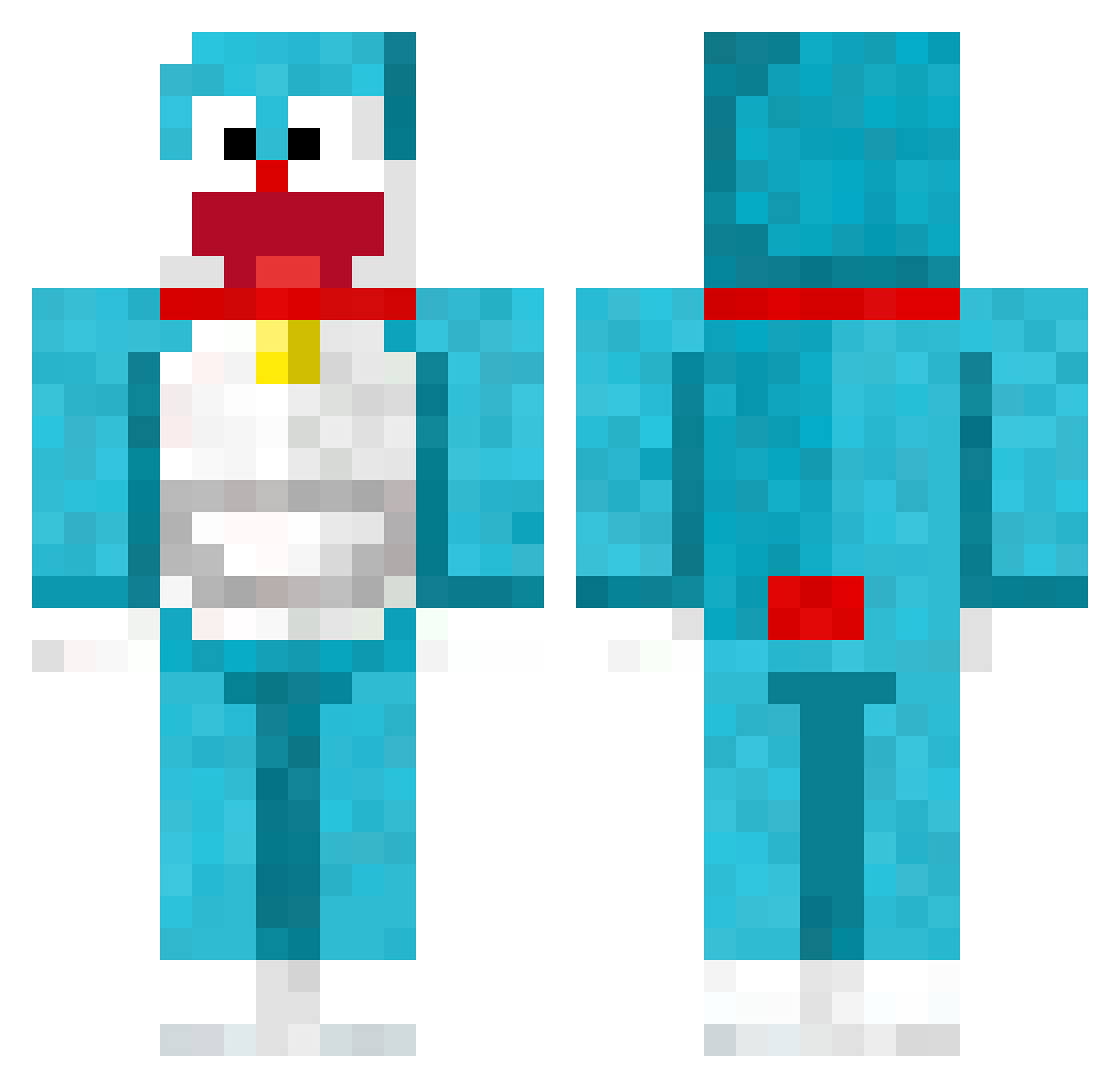 ilokano Minecraft skin, front and back view
