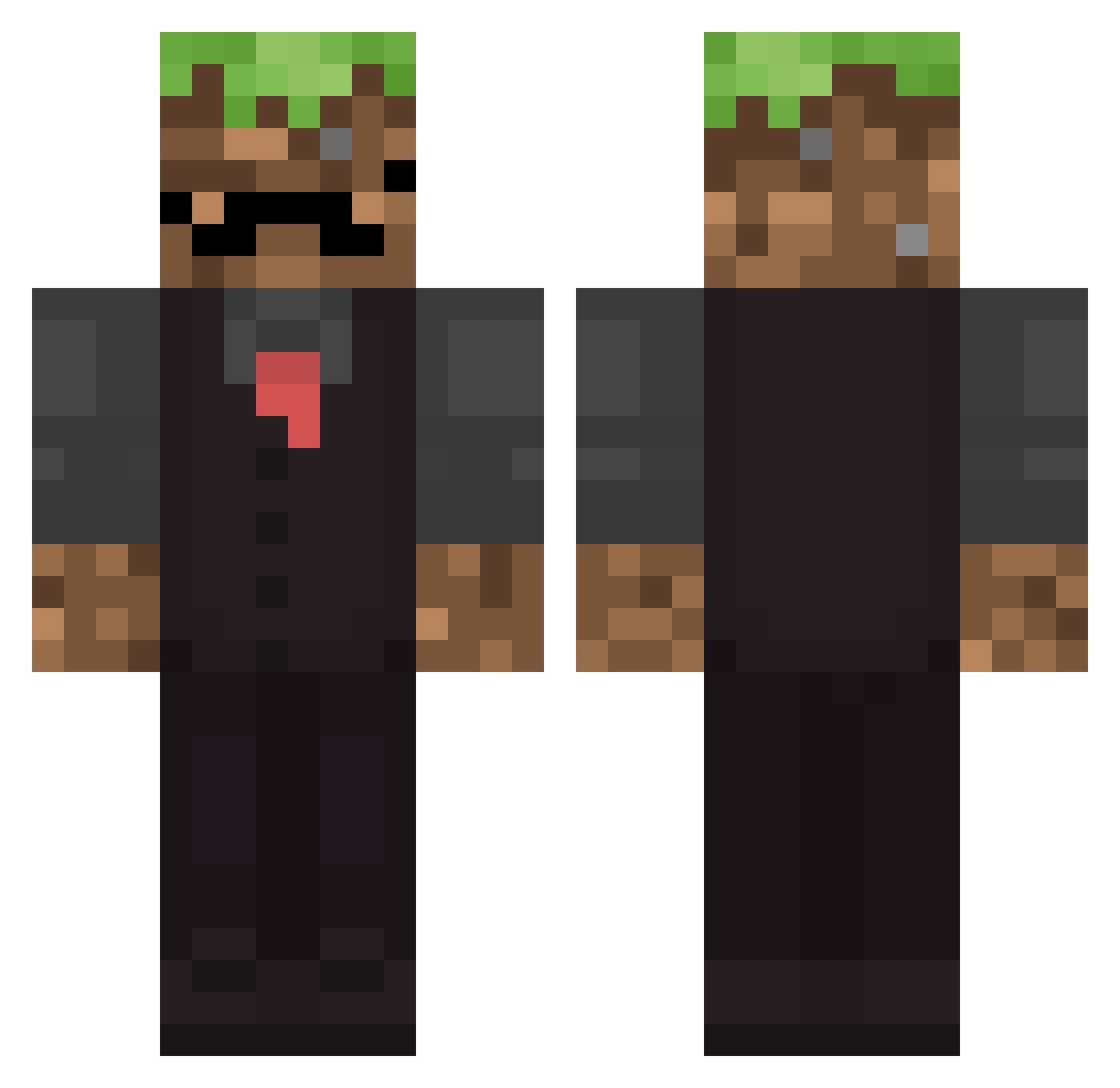 gianchecco Minecraft skin, front and back view
