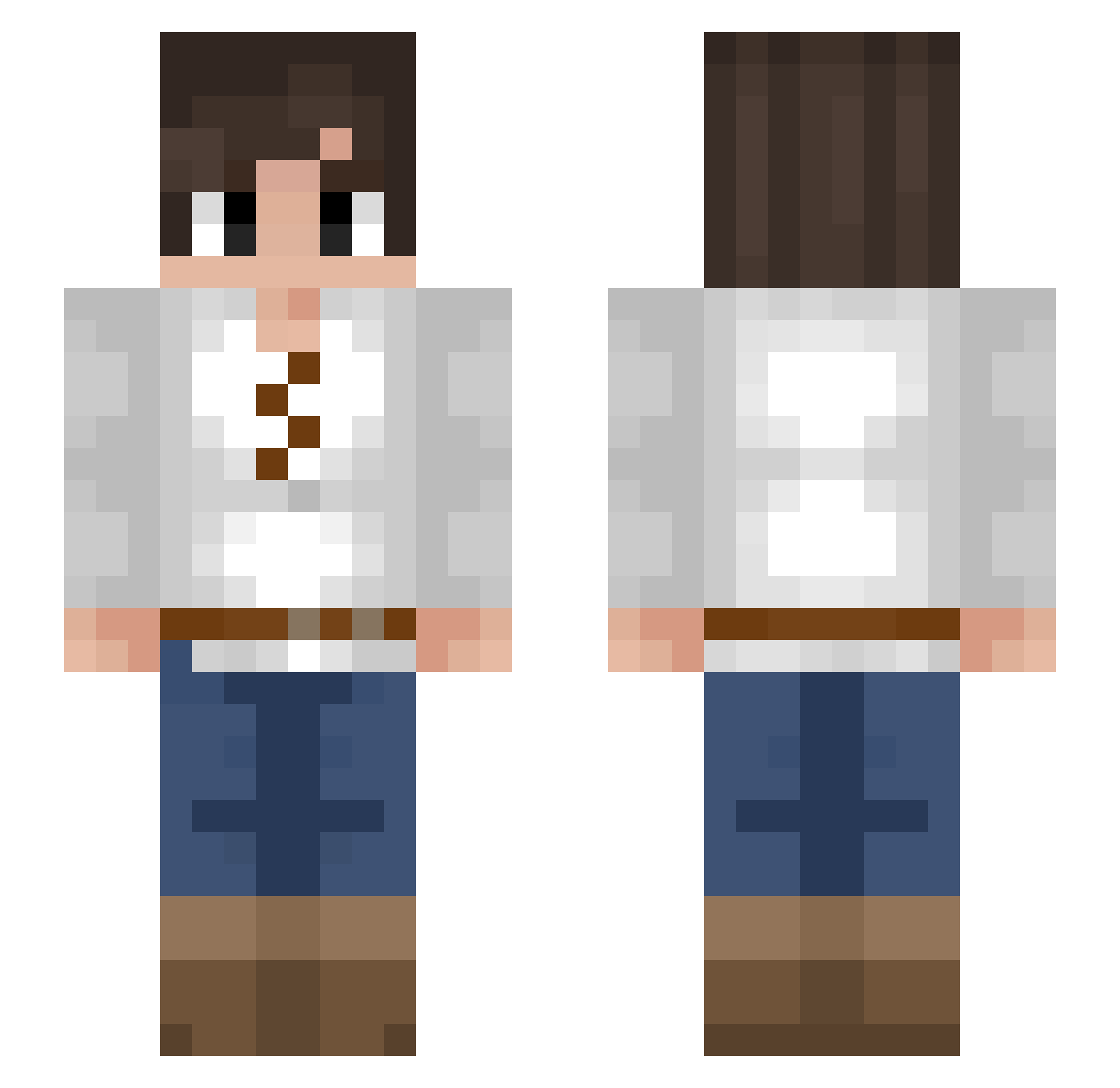LordKitsuro Minecraft skin, front and back view