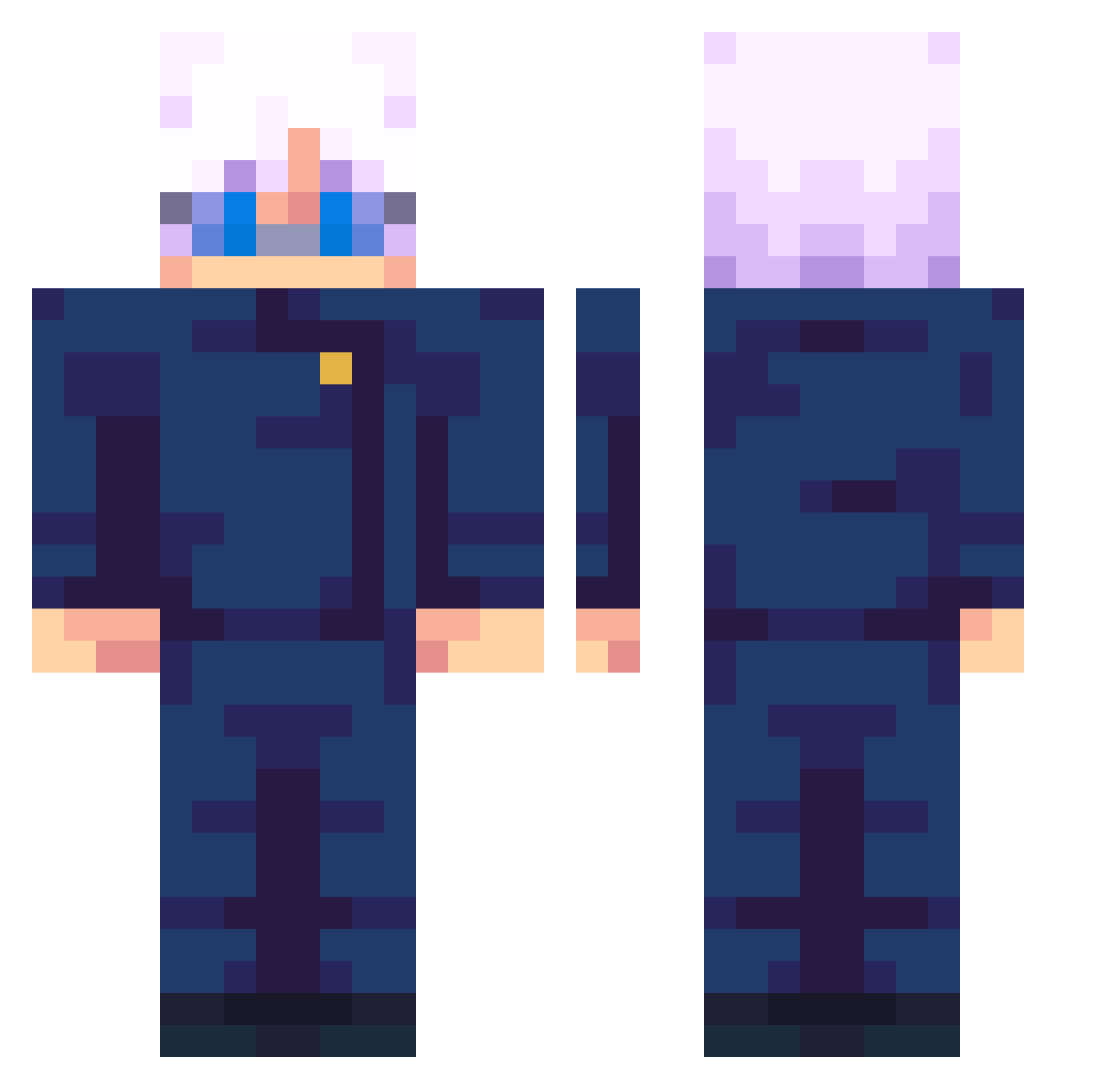 Krist_G Minecraft skin, front and back view