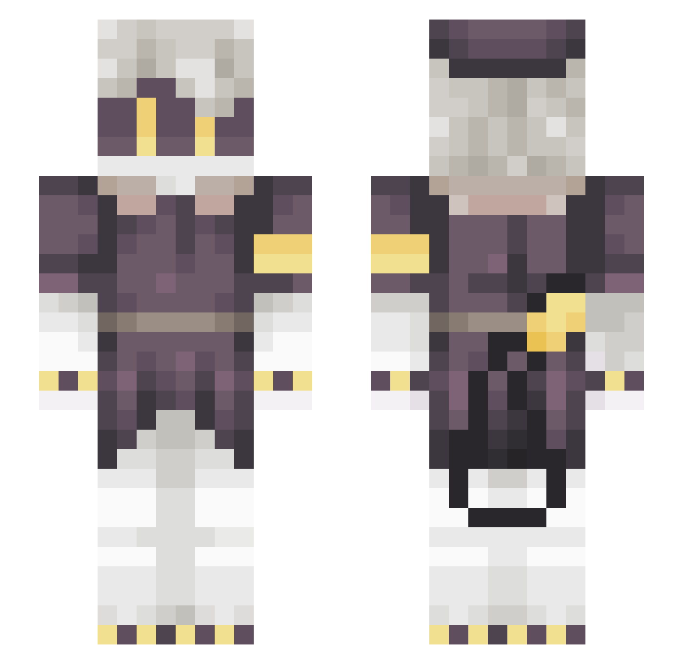 CD_Bo54 Minecraft skin, front and back view