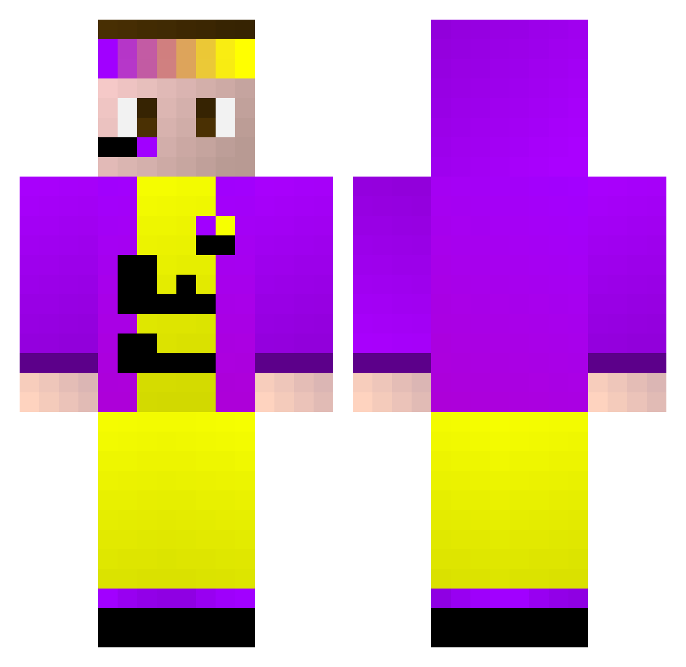 HECTHORYT Minecraft skin, front and back view