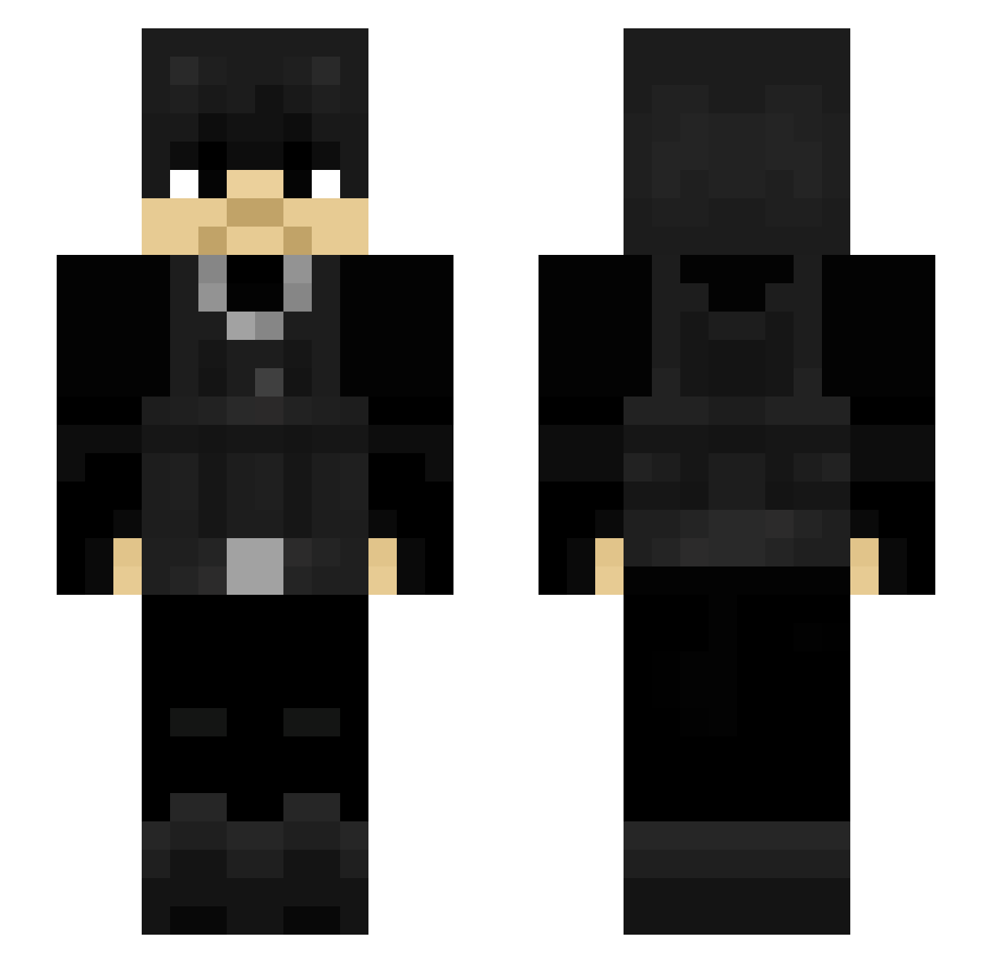 HomanBill Minecraft skin, front and back view