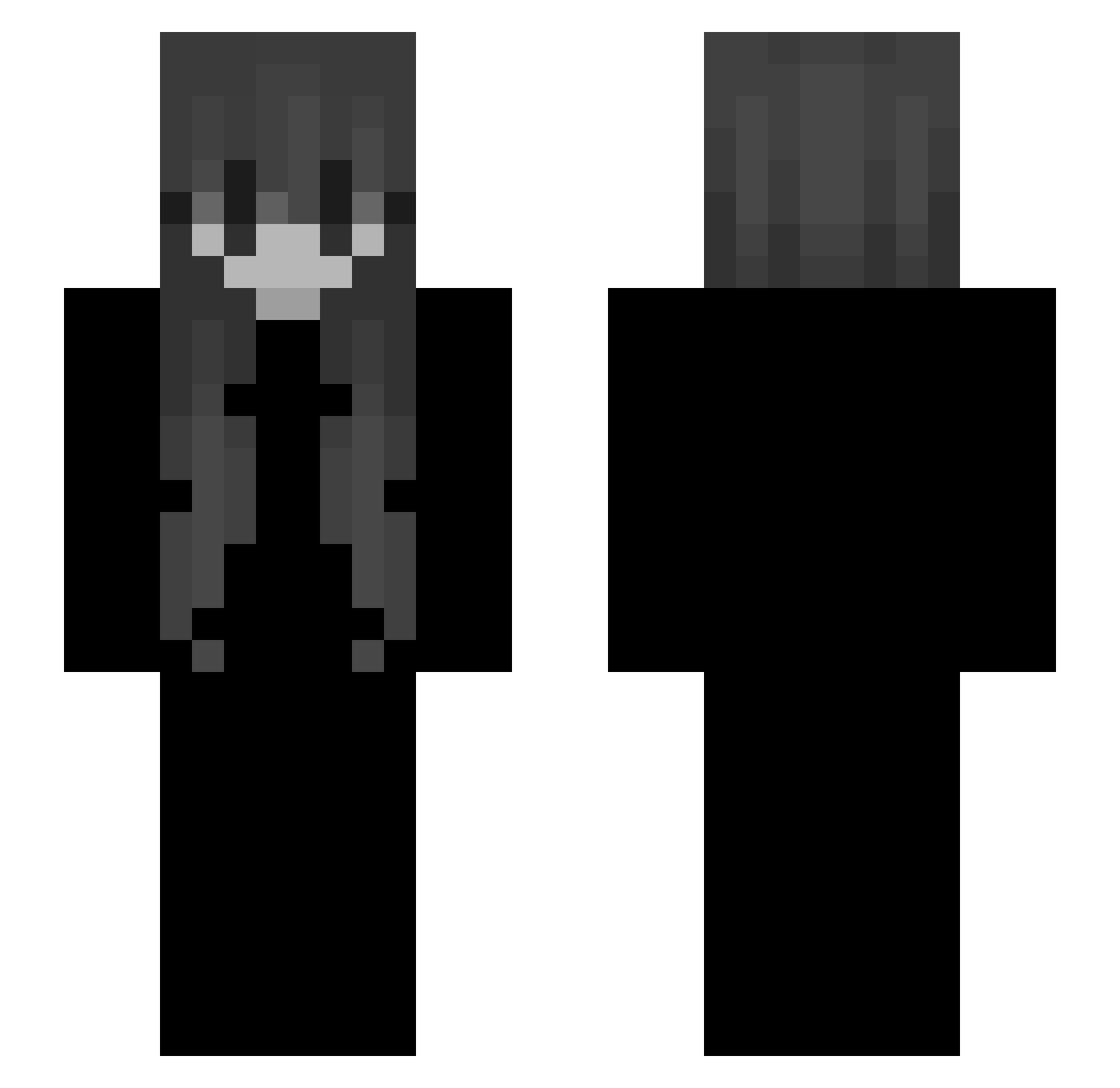 Slabbey Minecraft skin, front and back view