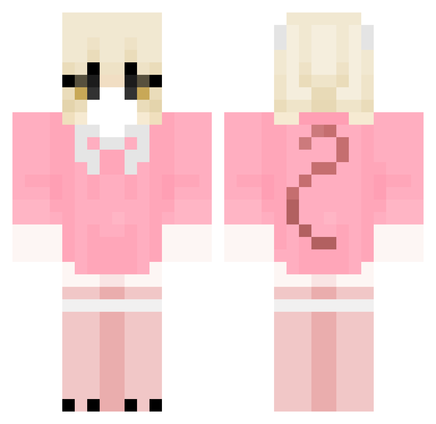 Am_Left Minecraft skin, front and back view