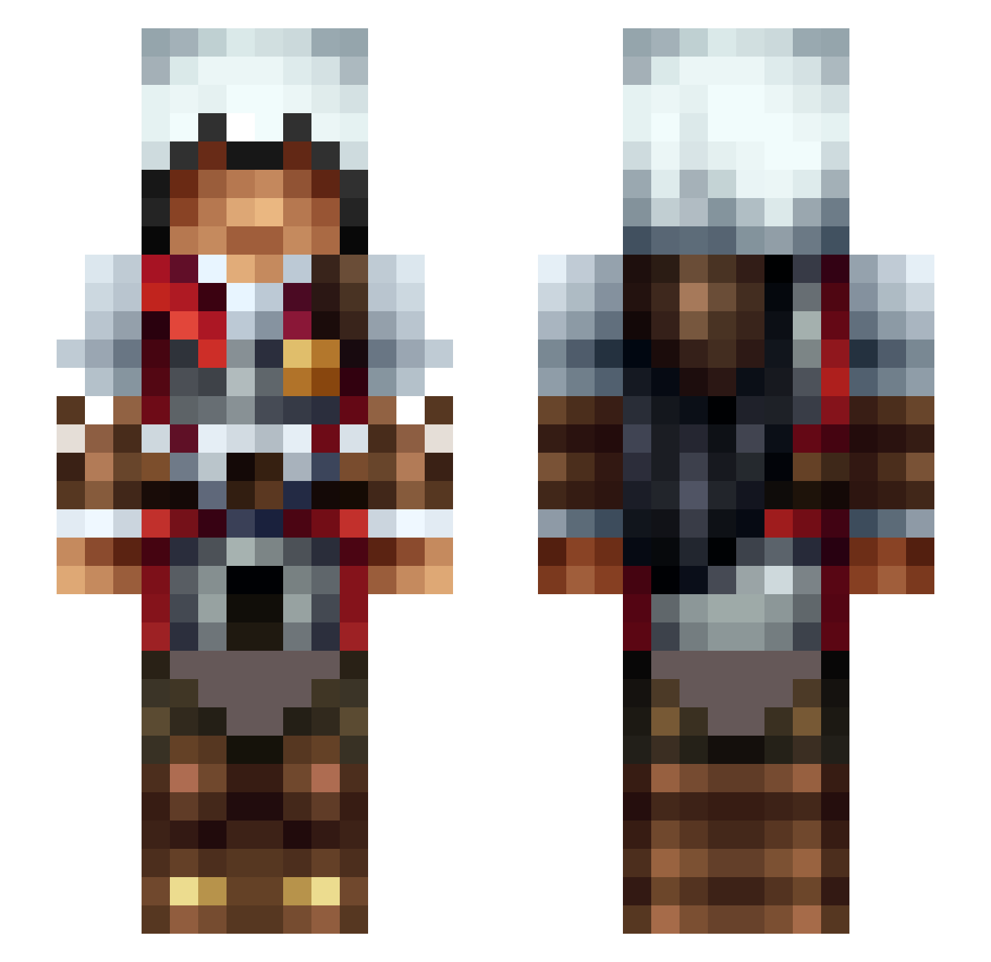 Emolas_765 Minecraft skin, front and back view