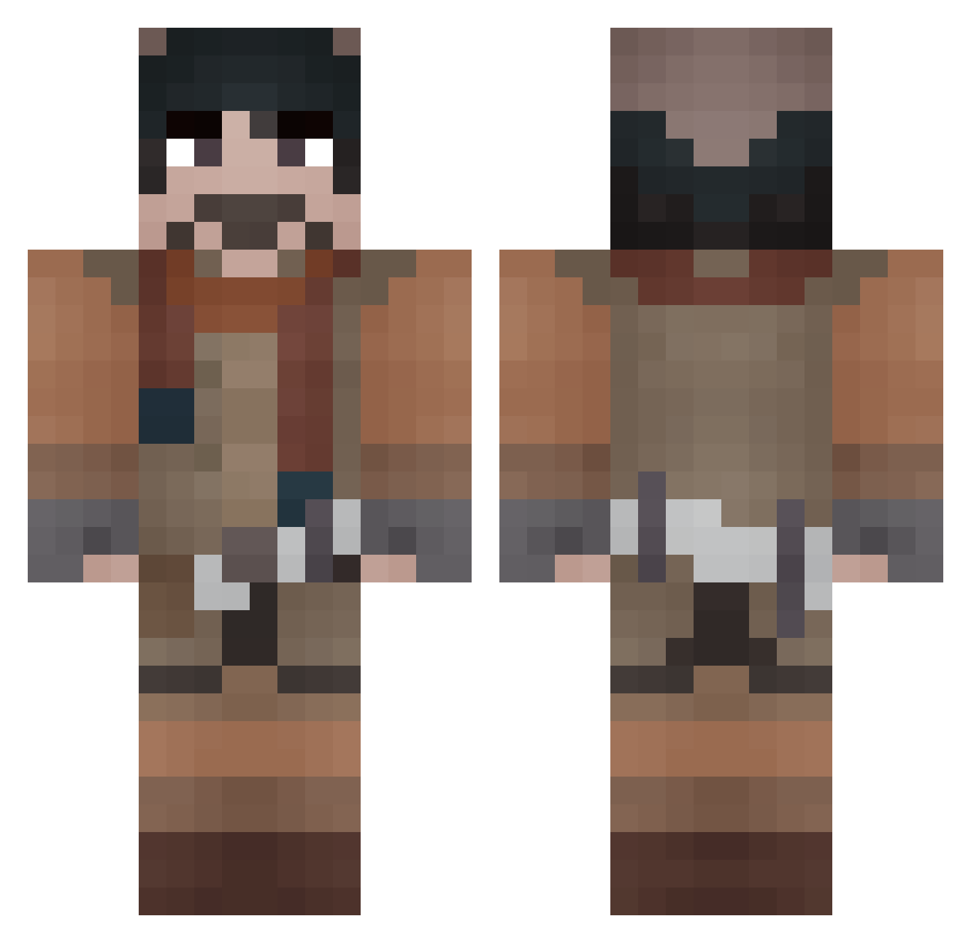 lapland_man Minecraft skin, front and back view