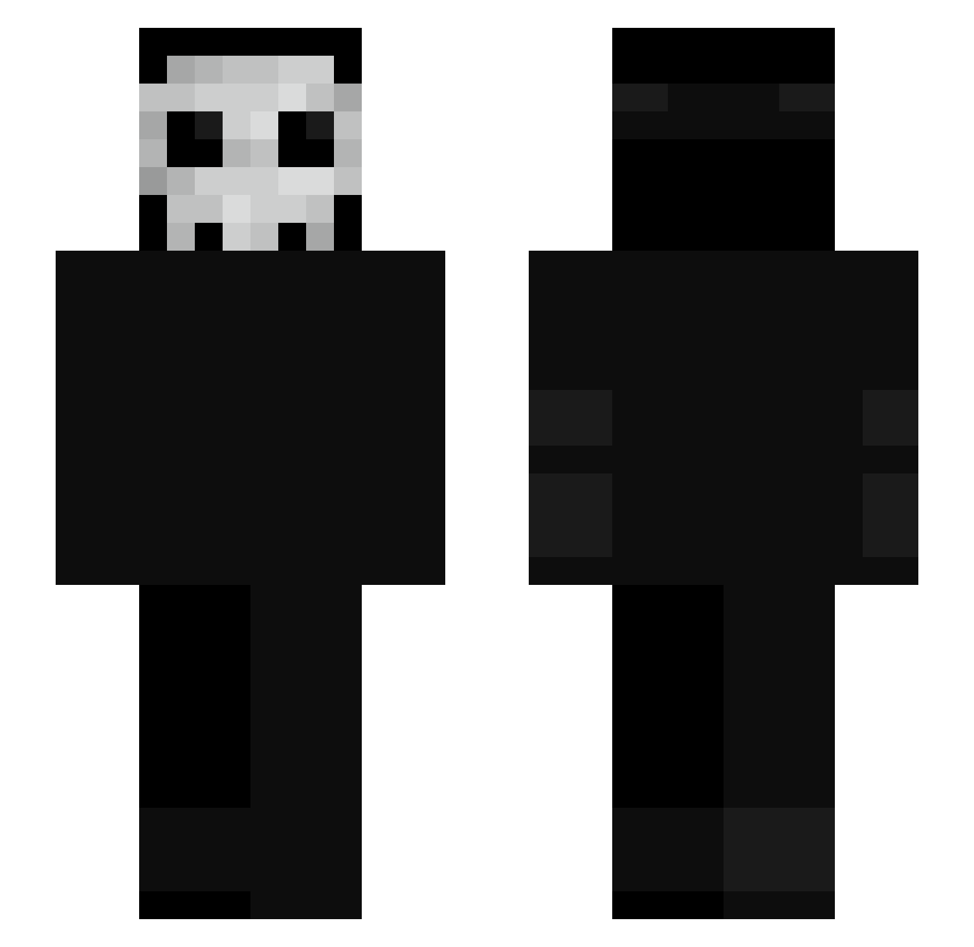Penguin_P_nd_ Minecraft skin, front and back view