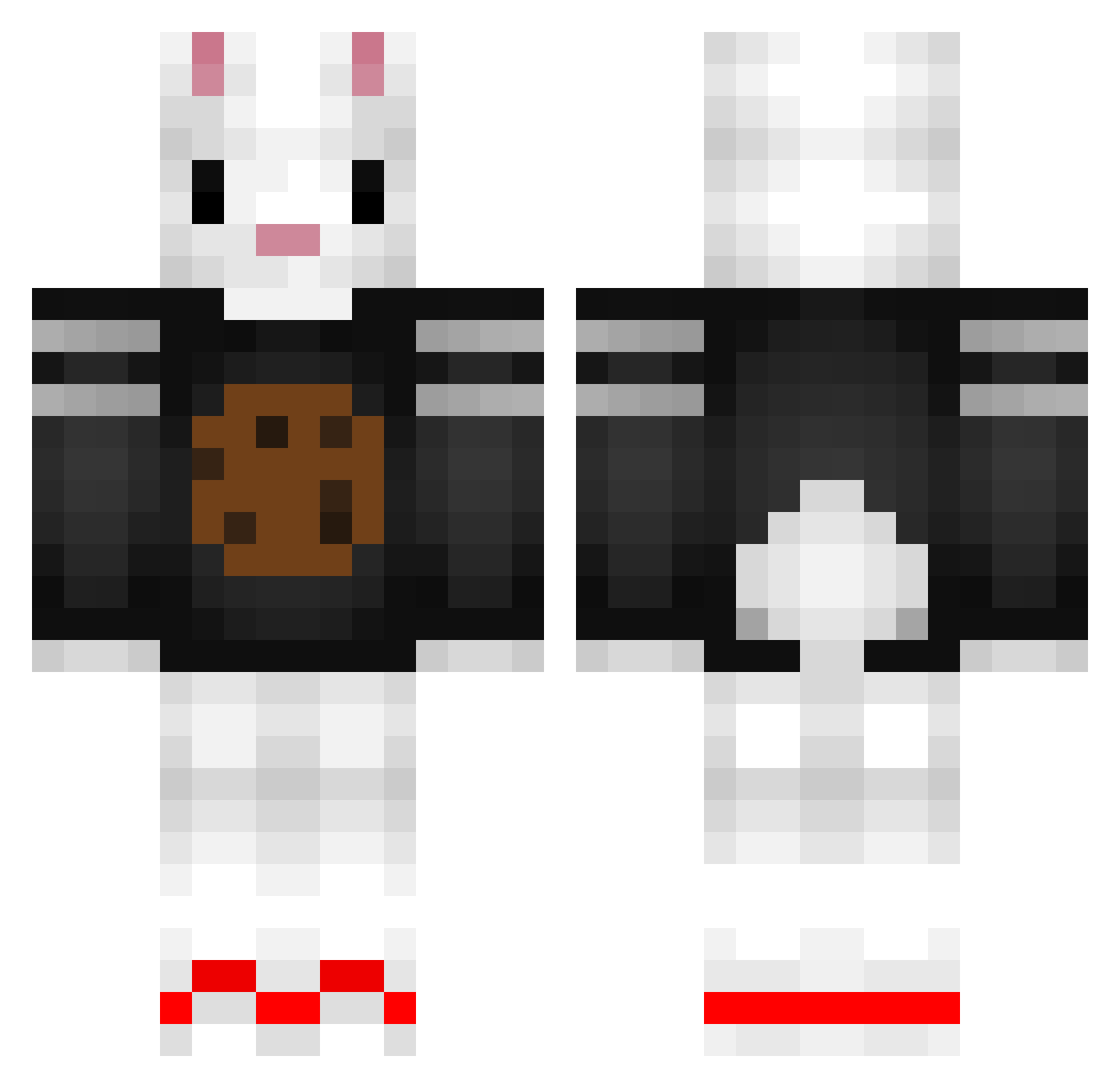Biscute_OuO Minecraft skin, front and back view