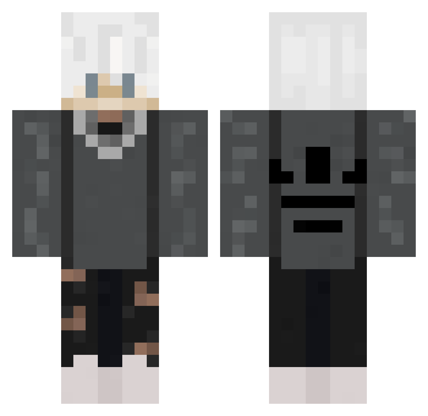 1_Avery_1 Minecraft skin, front and back view