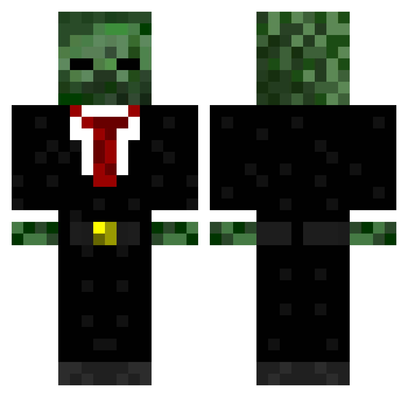 cjayswin Minecraft skin, front and back view