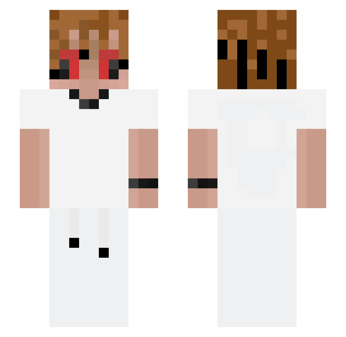 xDaniCz Minecraft skin, front and back view