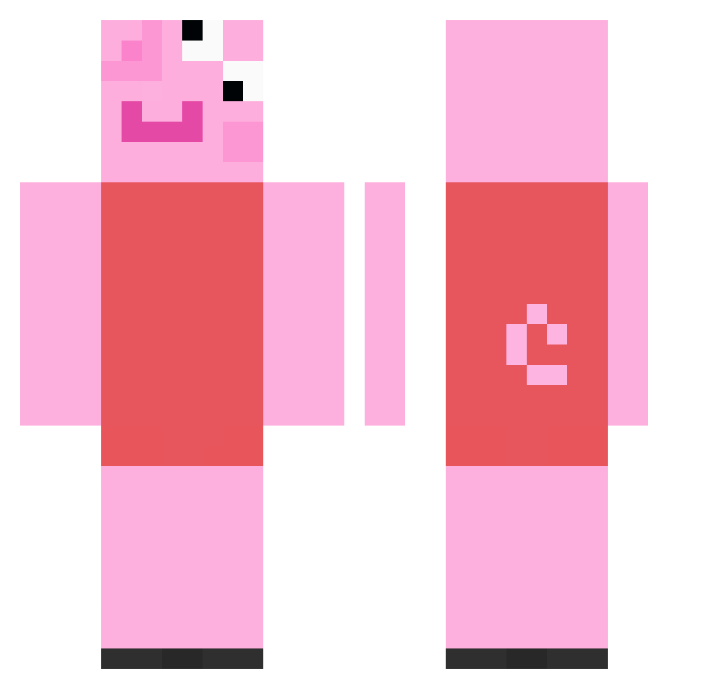 fre03bie Minecraft skin, front and back view