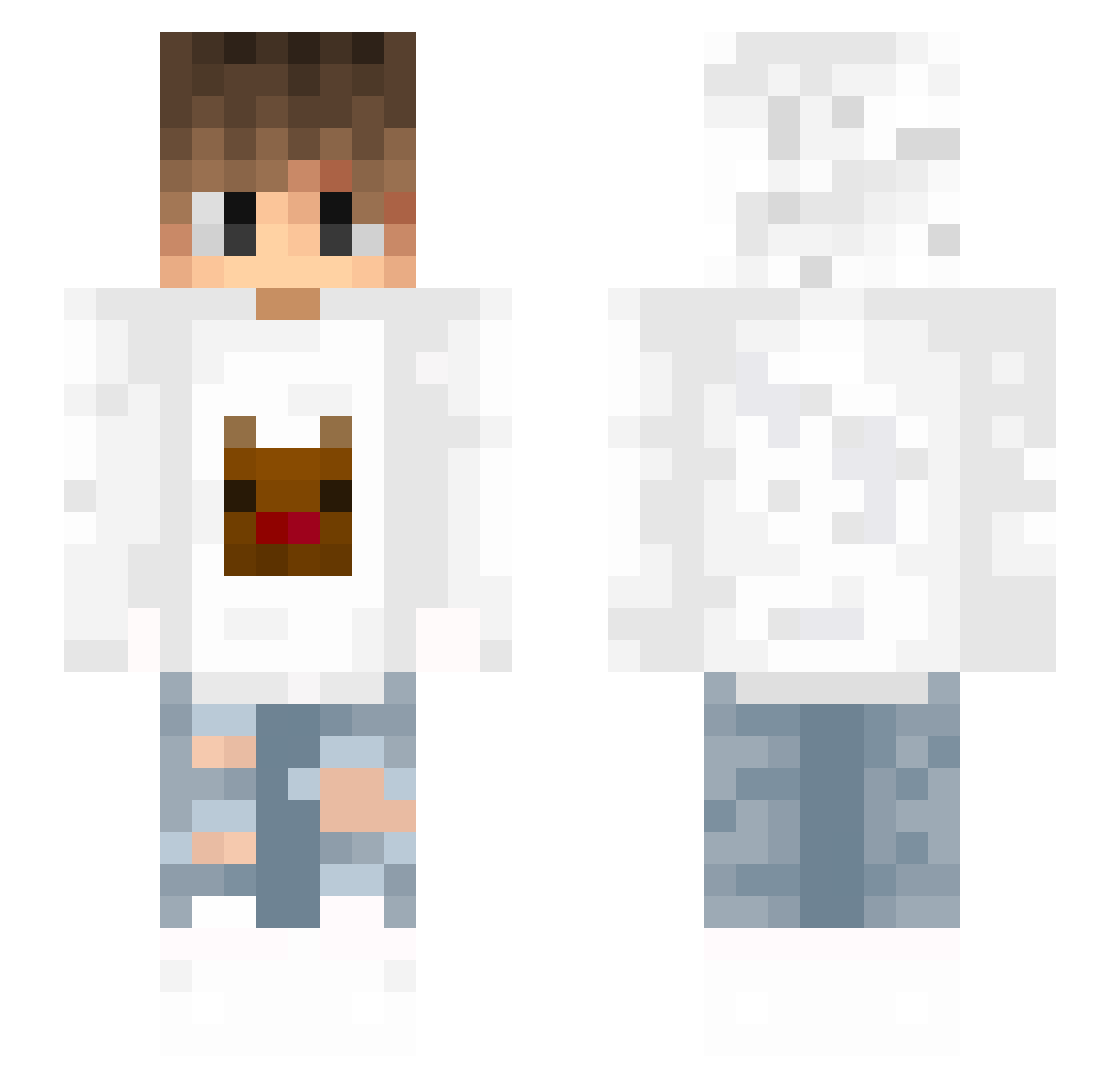 stenmatic Minecraft skin, front and back view
