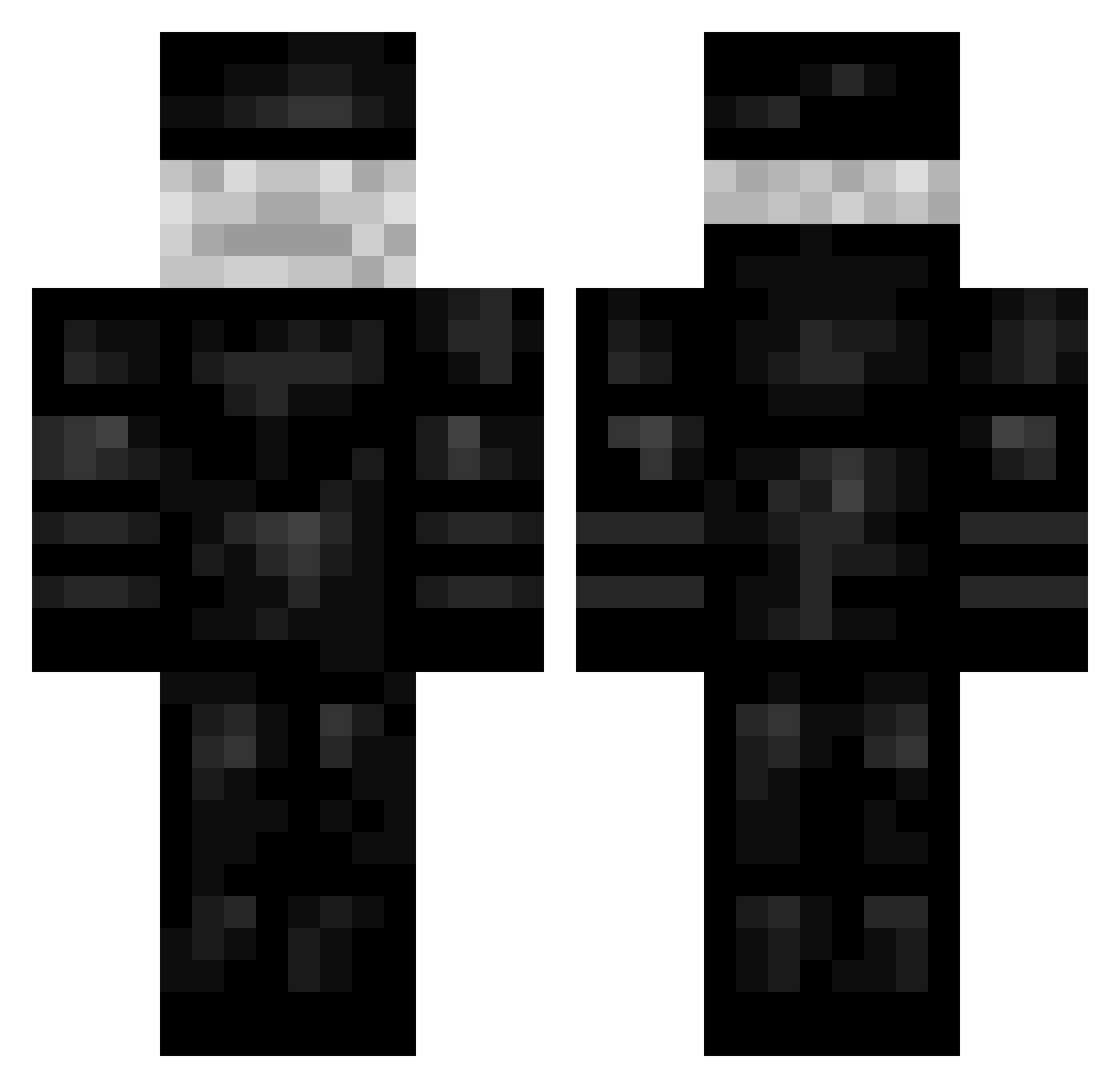 Ightlol3671 Minecraft skin, front and back view