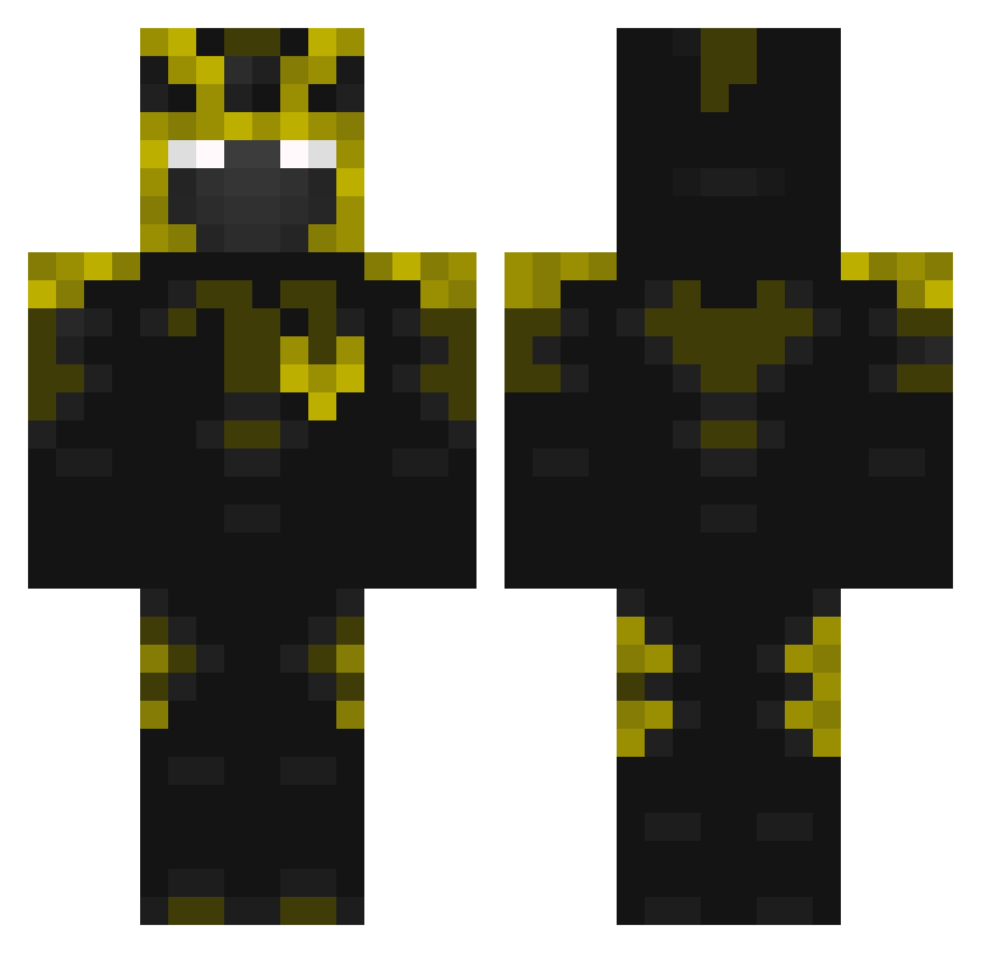 Candace Minecraft skin, front and back view