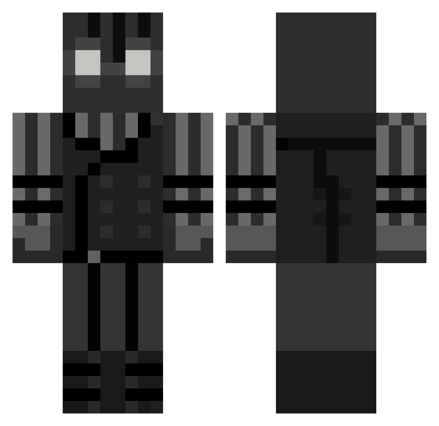 ch1ckemg Minecraft skin, front and back view