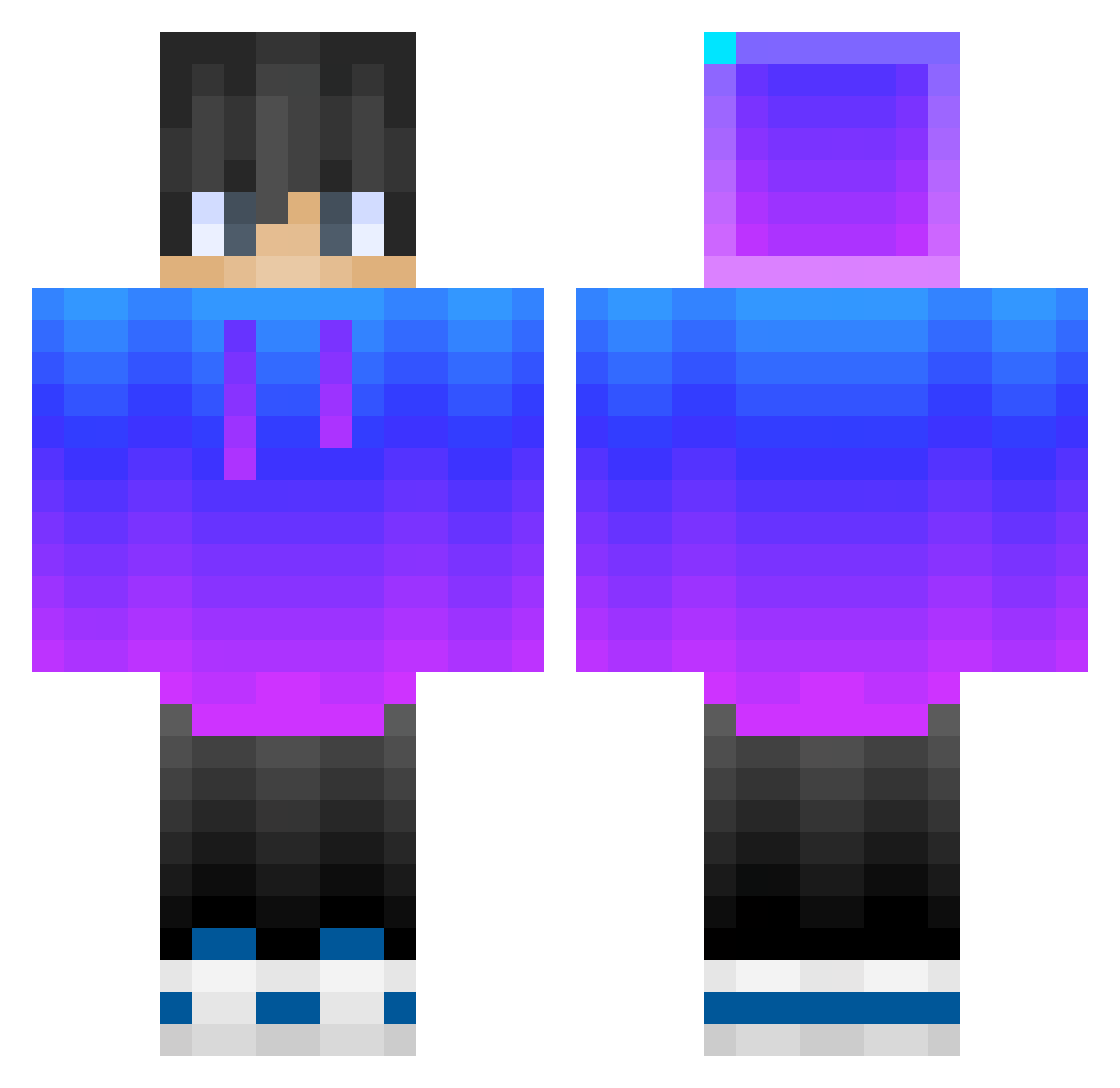 SeoYonggu Minecraft skin, front and back view