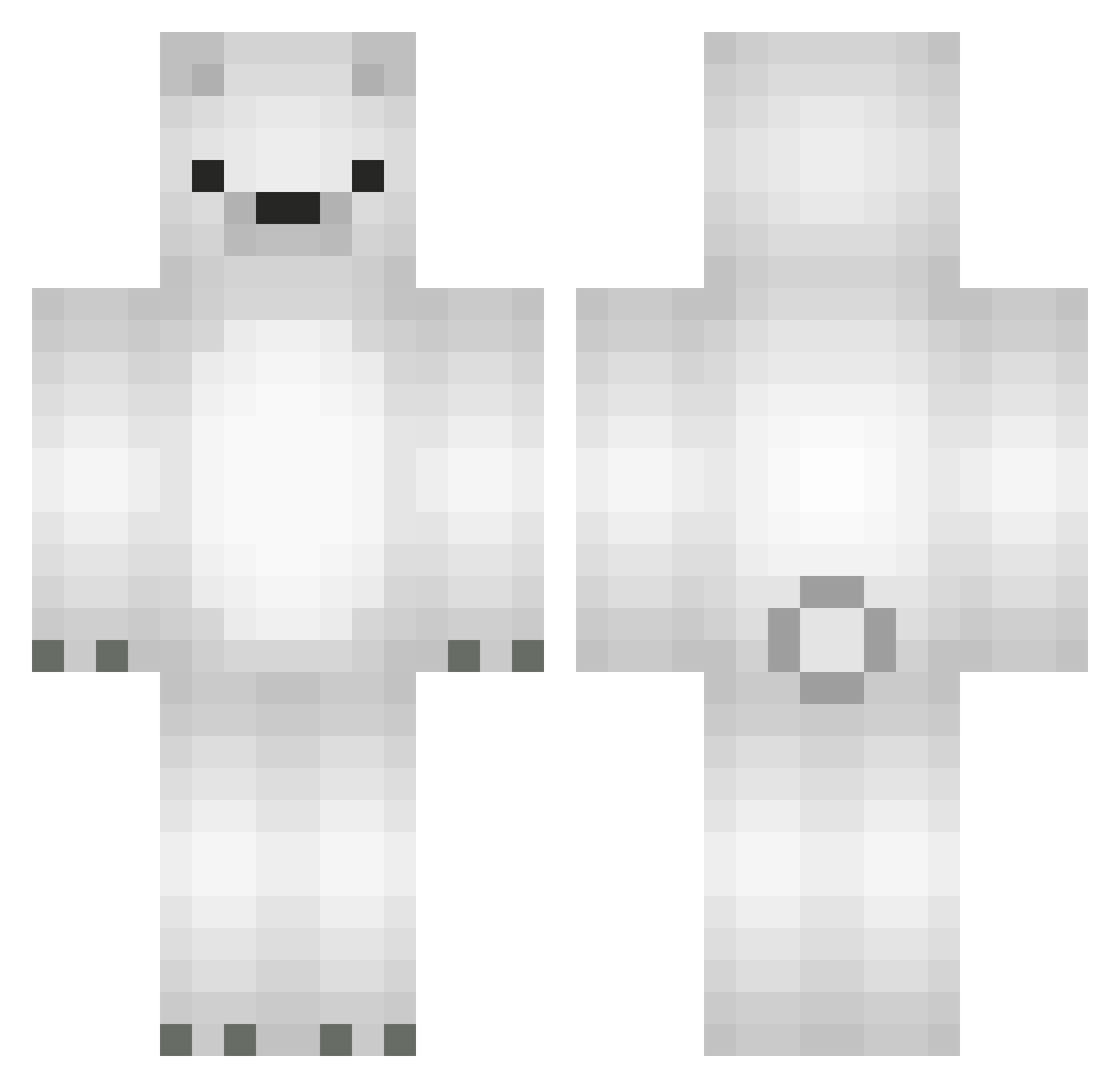 EpicDreamzPvP Minecraft skin, front and back view