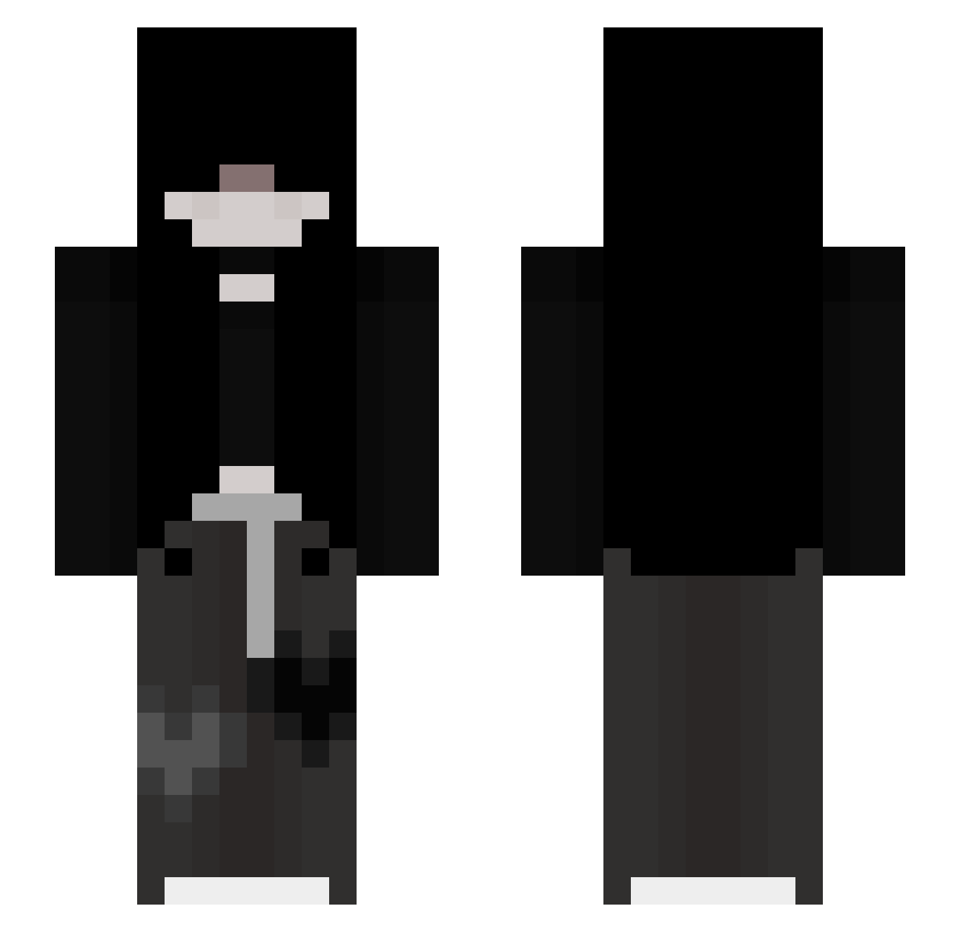 xKidooZz Minecraft skin, front and back view