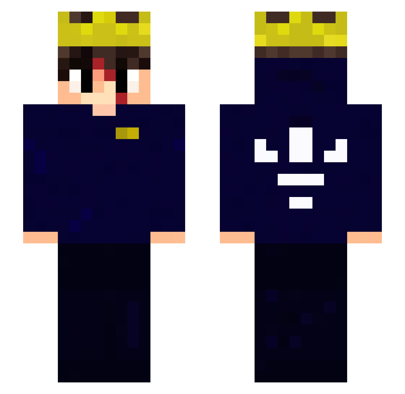 iMart1n Minecraft skin, front and back view
