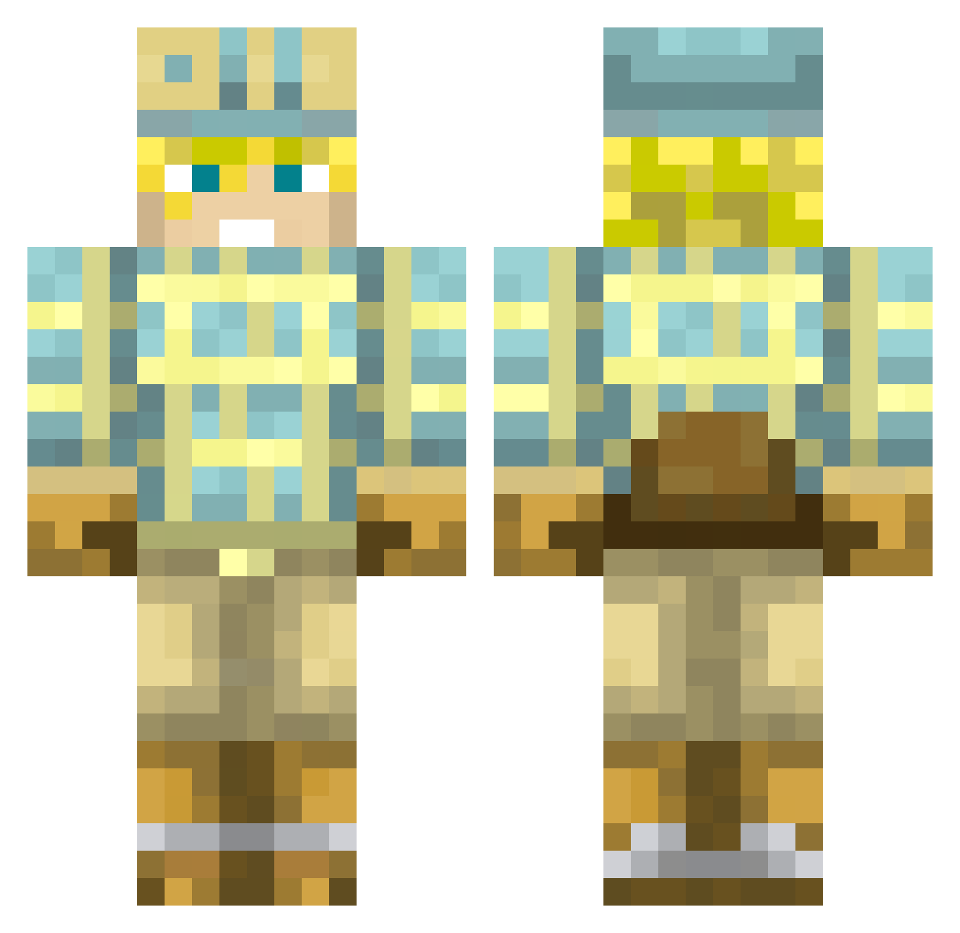 Widykstr Minecraft skin, front and back view