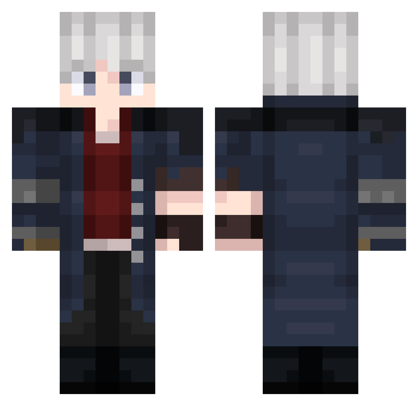Xeodz Minecraft skin, front and back view