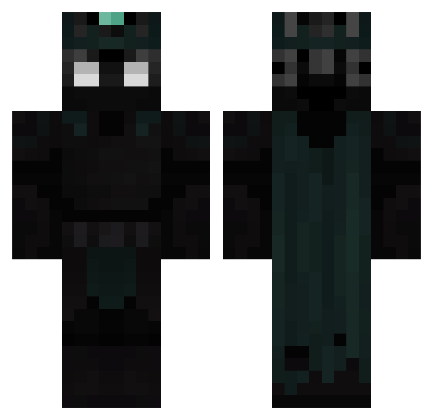 ruitsand Minecraft skin, front and back view