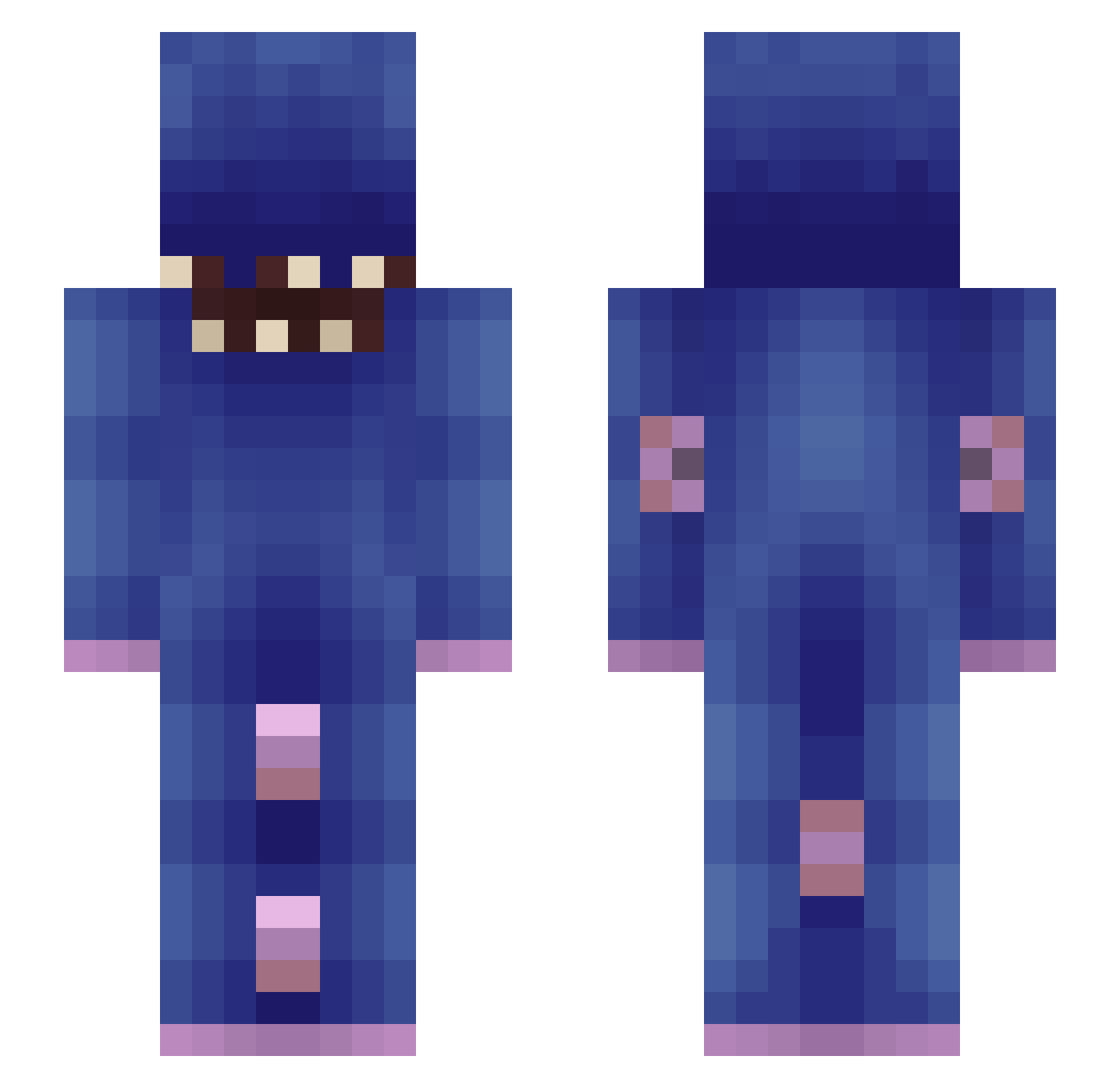 RTZ_SungChang Minecraft skin, front and back view