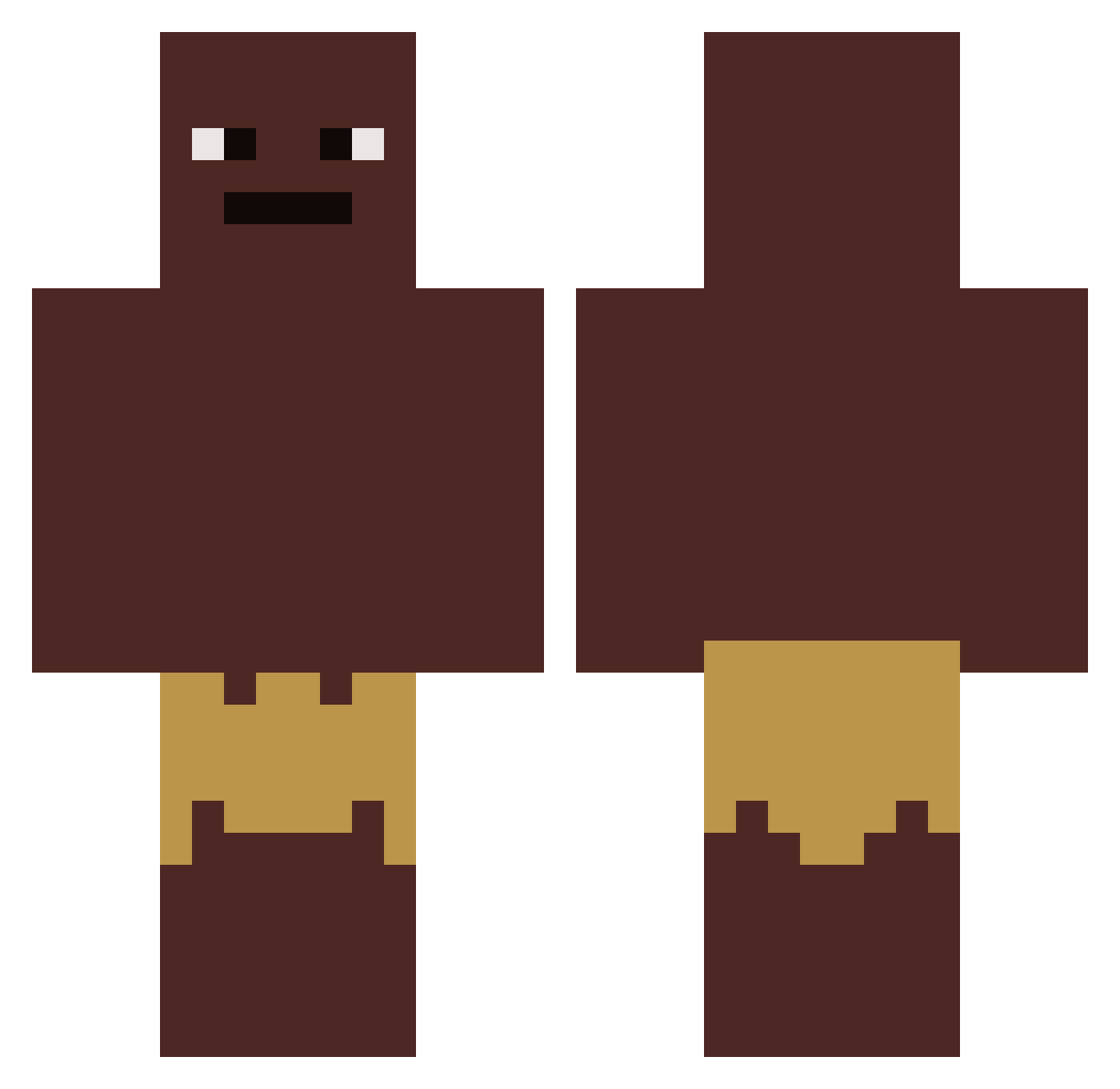 Douk_ Minecraft skin, front and back view