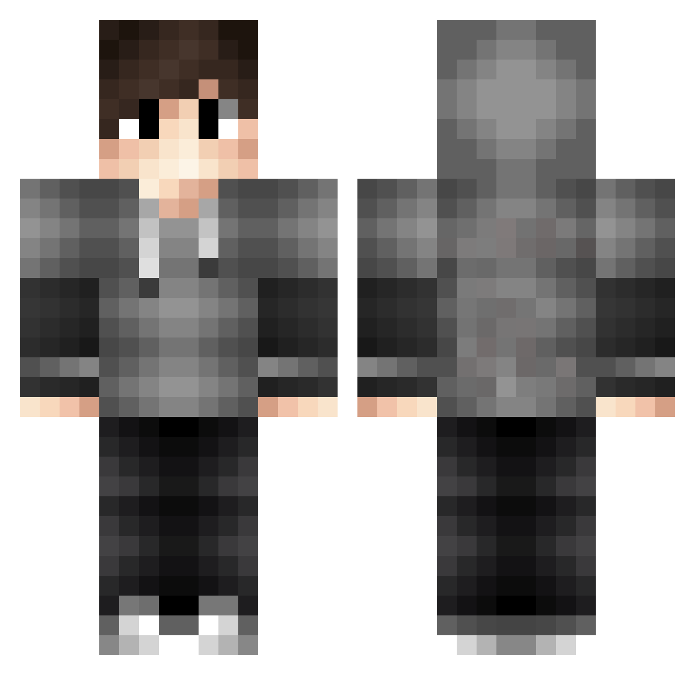 SebastianHM11 Minecraft skin, front and back view