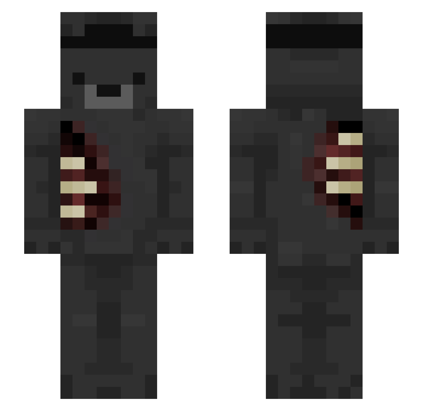 adle Minecraft skin, front and back view