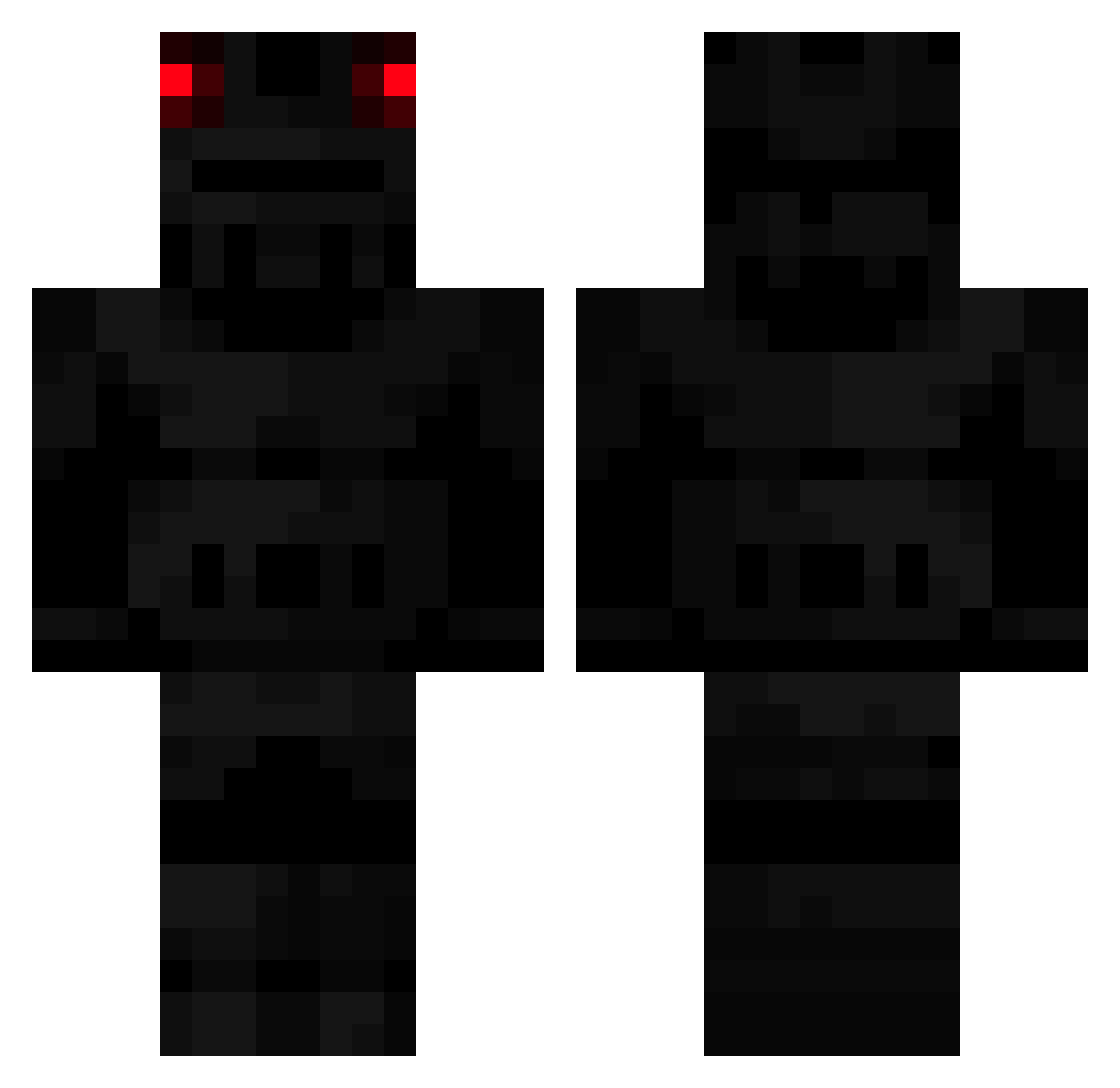 Jungermann Minecraft skin, front and back view
