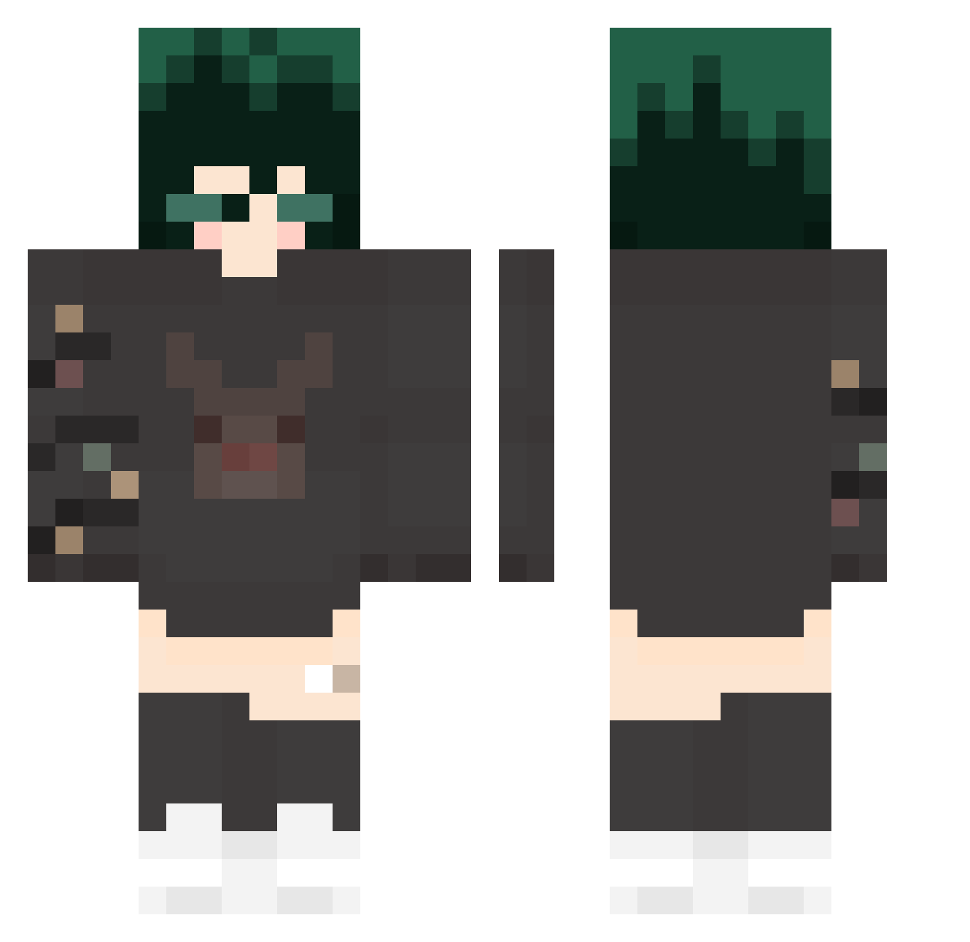 SS_Siriuss Minecraft skin, front and back view