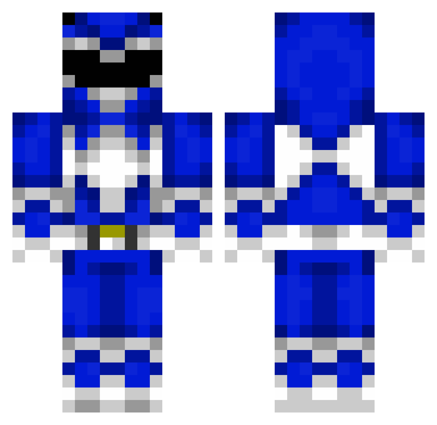 THEJUMBINATOR Minecraft skin, front and back view
