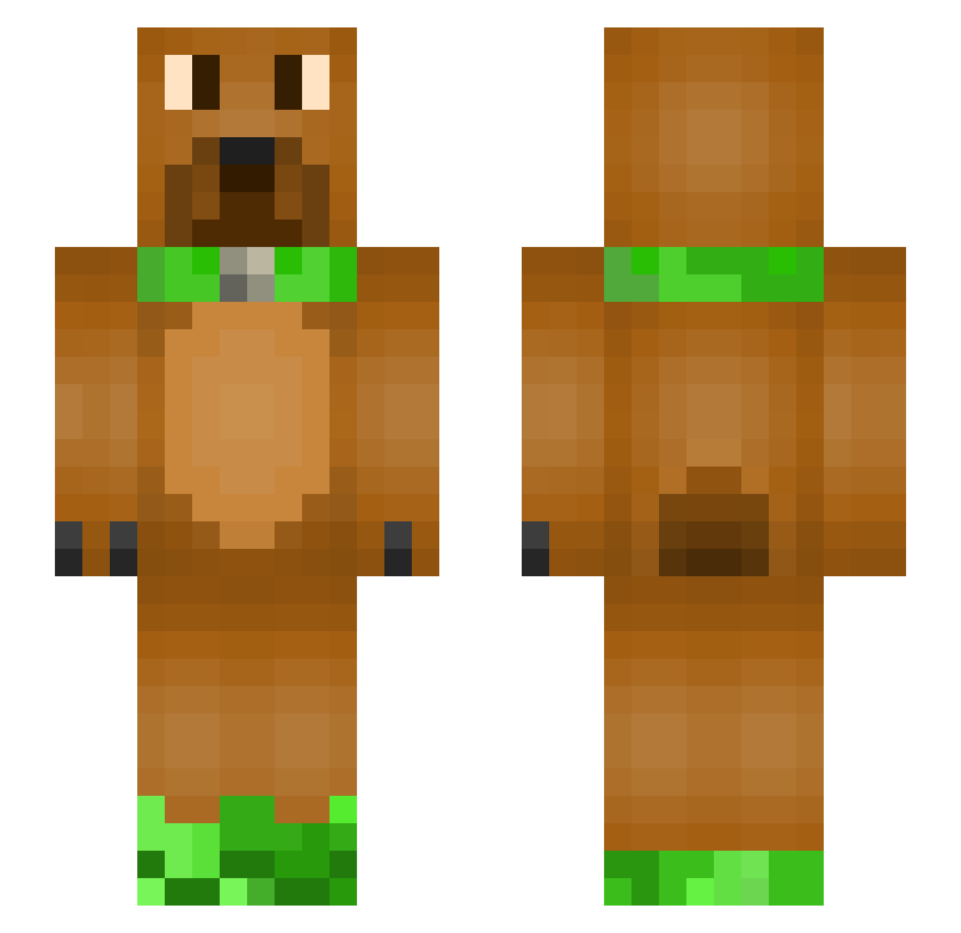 MaryKline Minecraft skin, front and back view