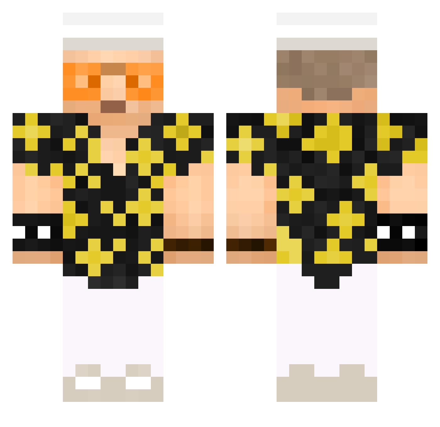 Soupsssss Minecraft skin, front and back view