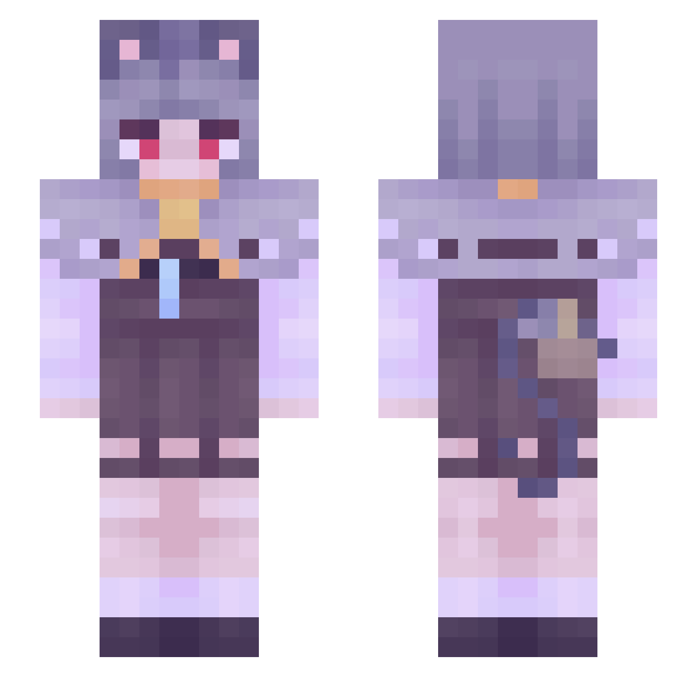 Tsar_Bomb Minecraft skin, front and back view