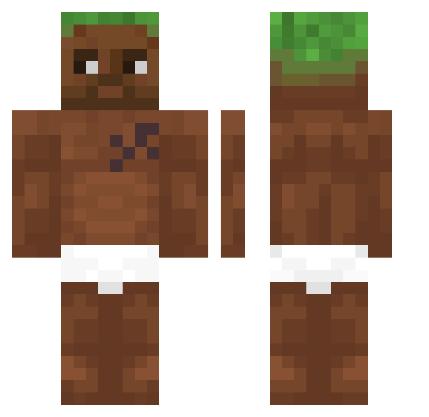 3NCOURAGED Minecraft skin, front and back view
