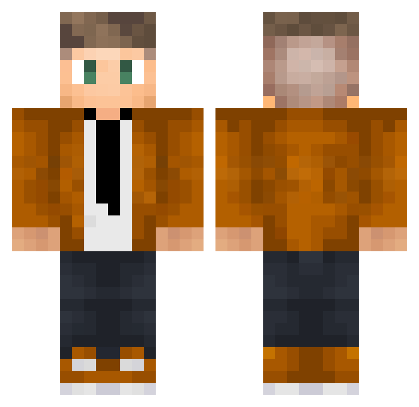 watermelondre Minecraft skin, front and back view