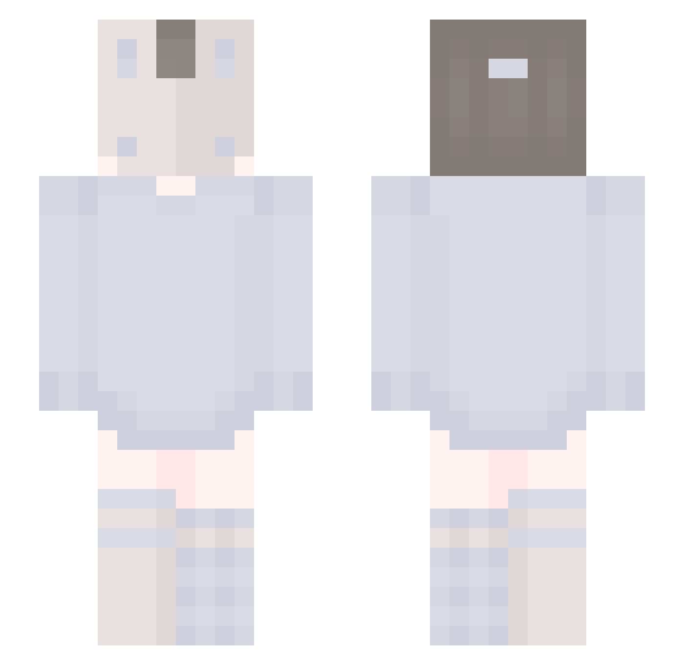 Kiyoshini Minecraft skin, front and back view