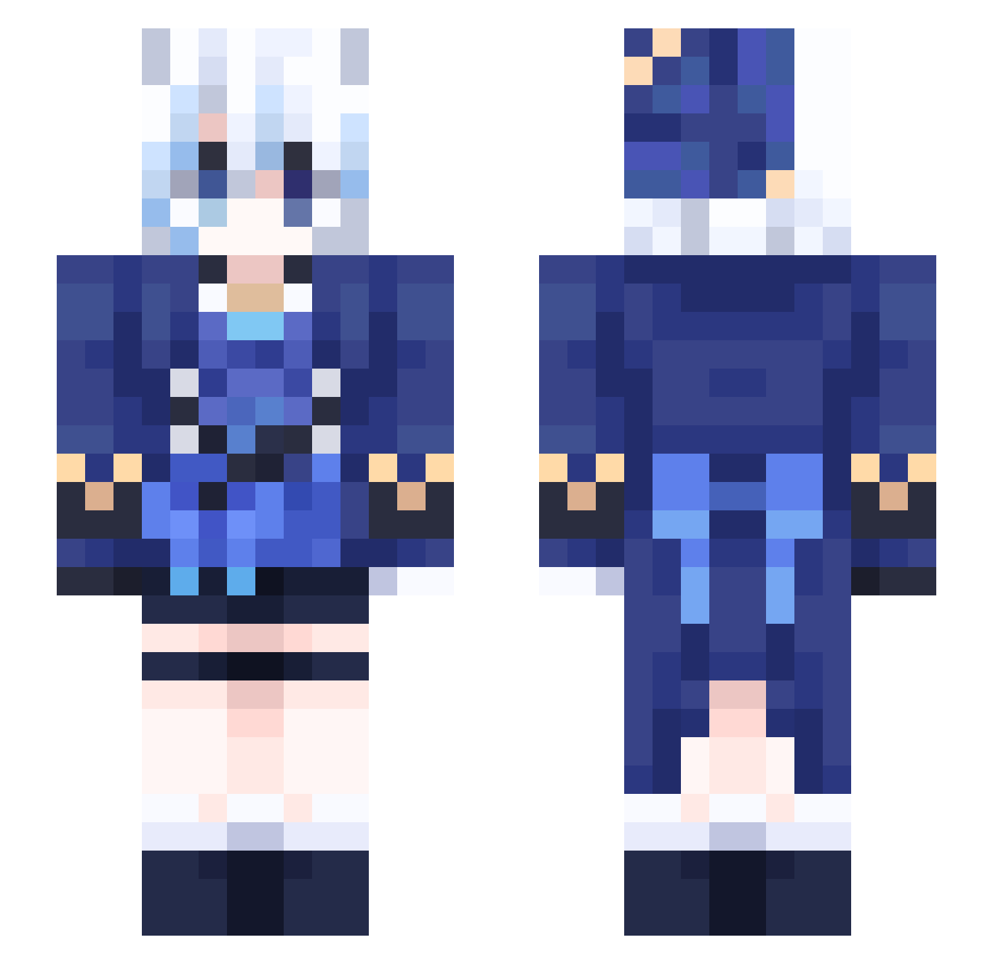 FURINA____ Minecraft skin, front and back view